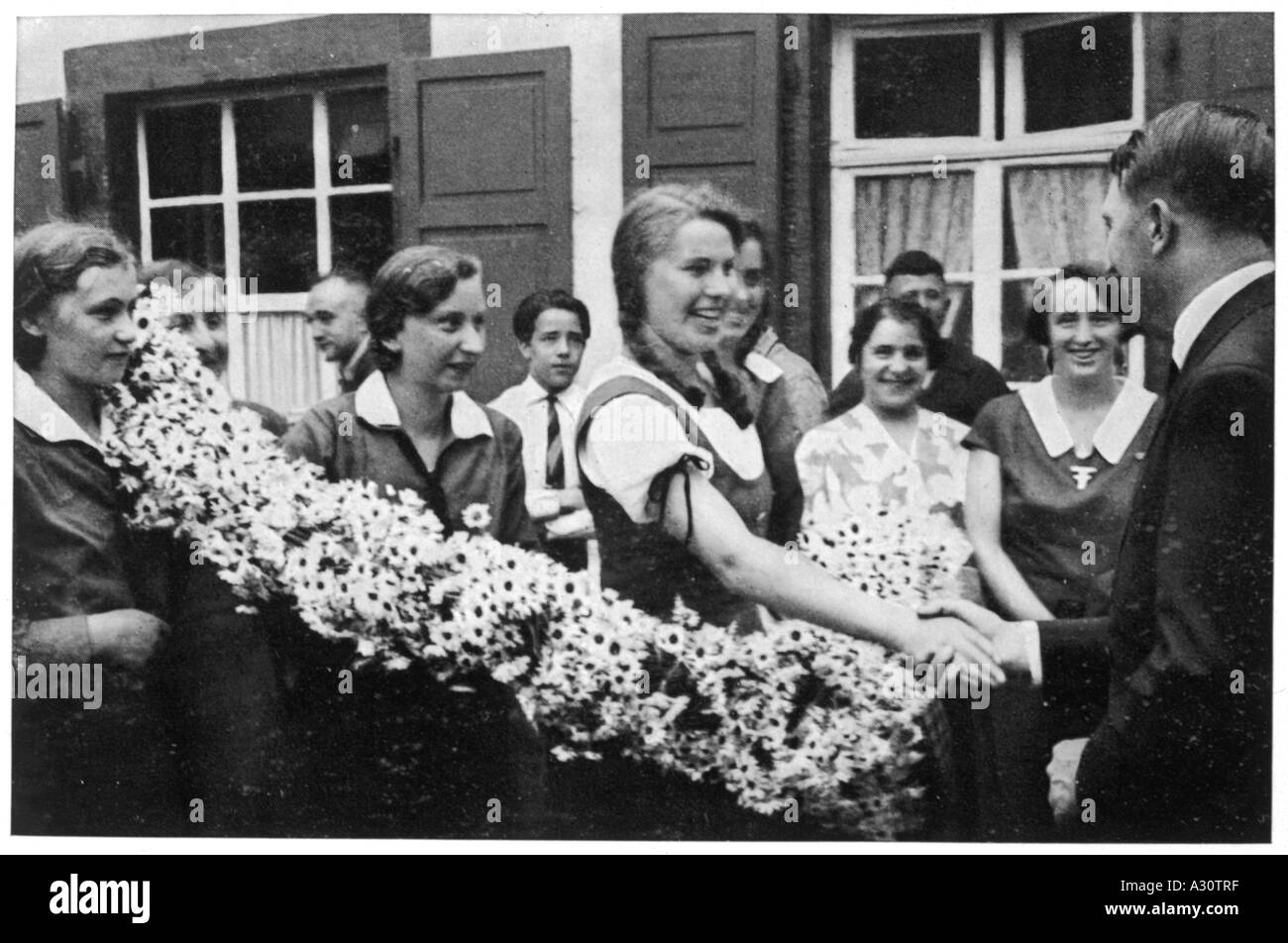 Hitler Odenwald 1932 Stock Photo