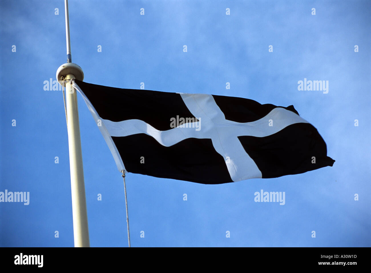 Cornish Flag Stock Photo