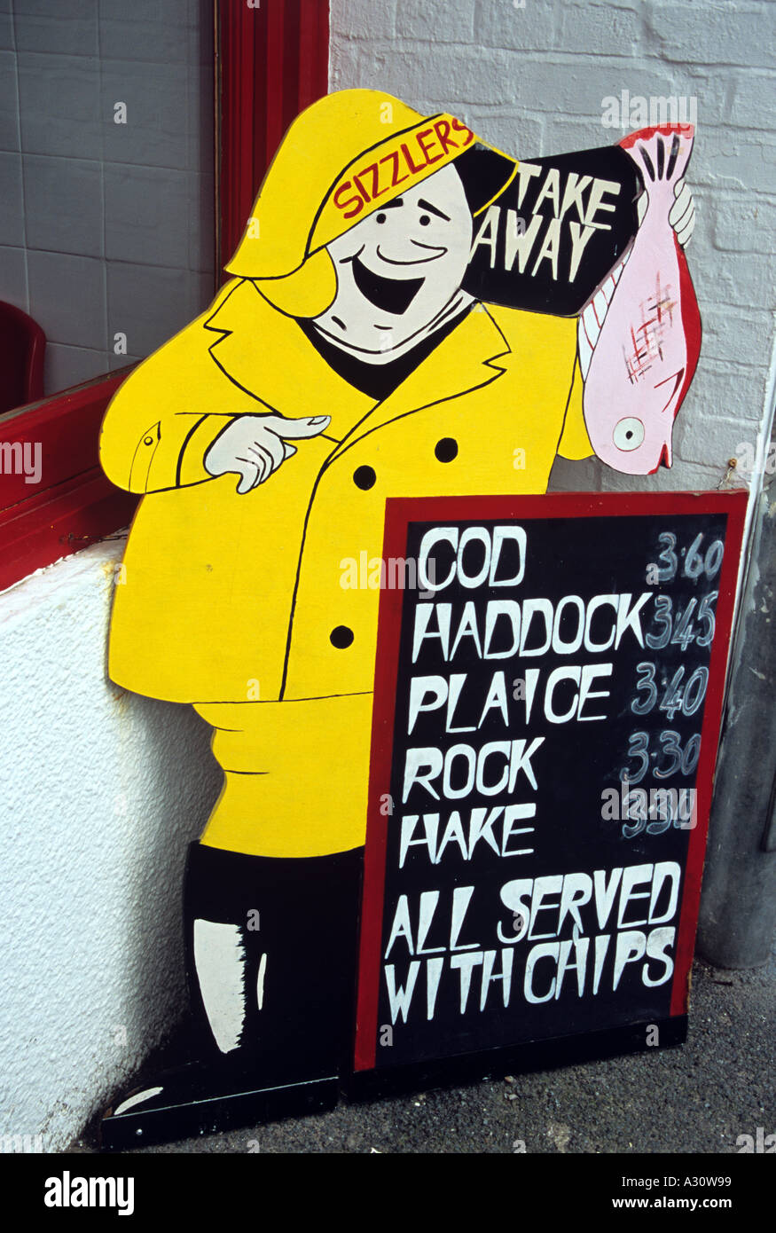 Chip Shop Sign Stock Photo - Alamy