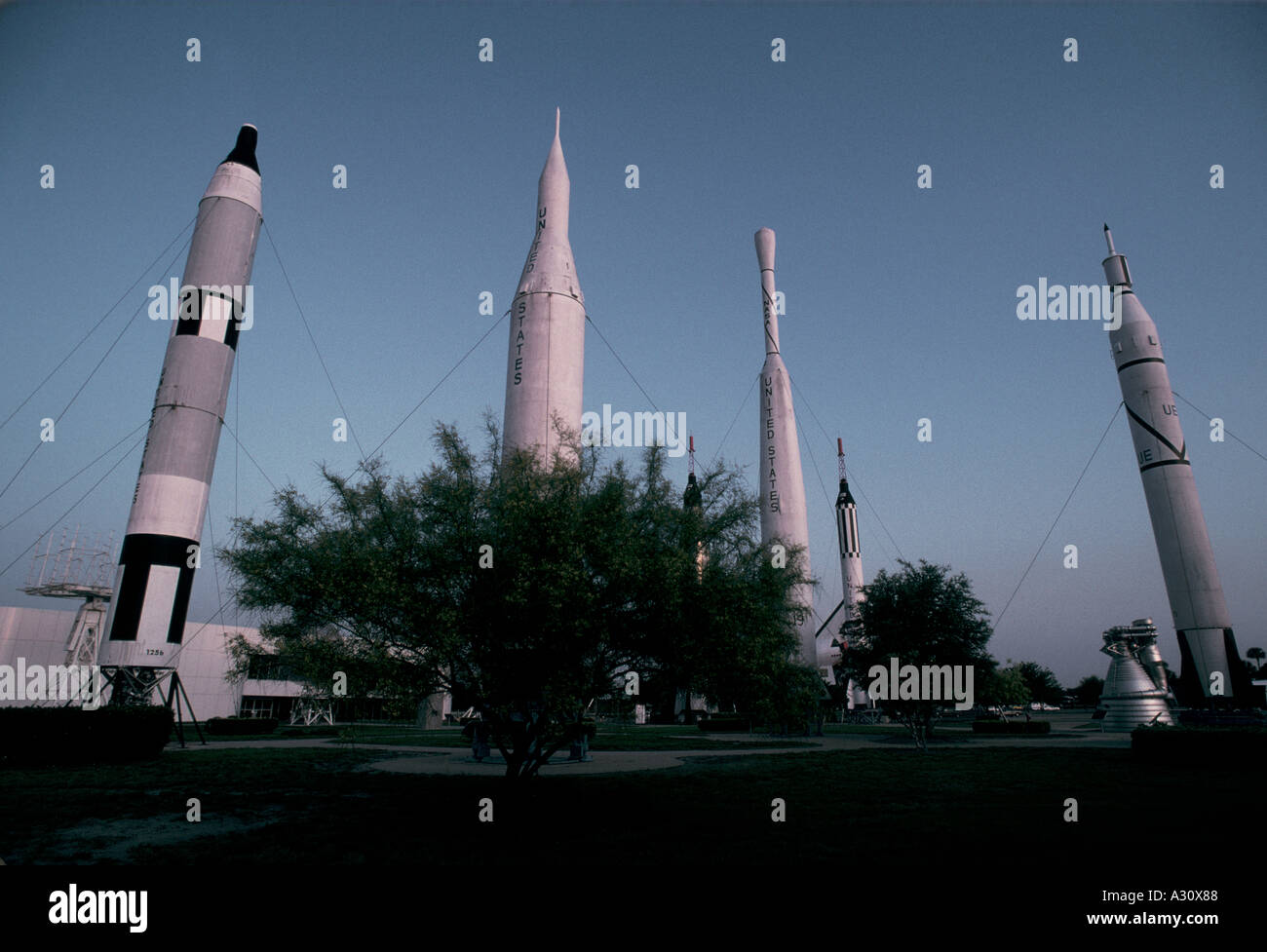 cape canaveral theme park at launch site spaceport florida Stock Photo