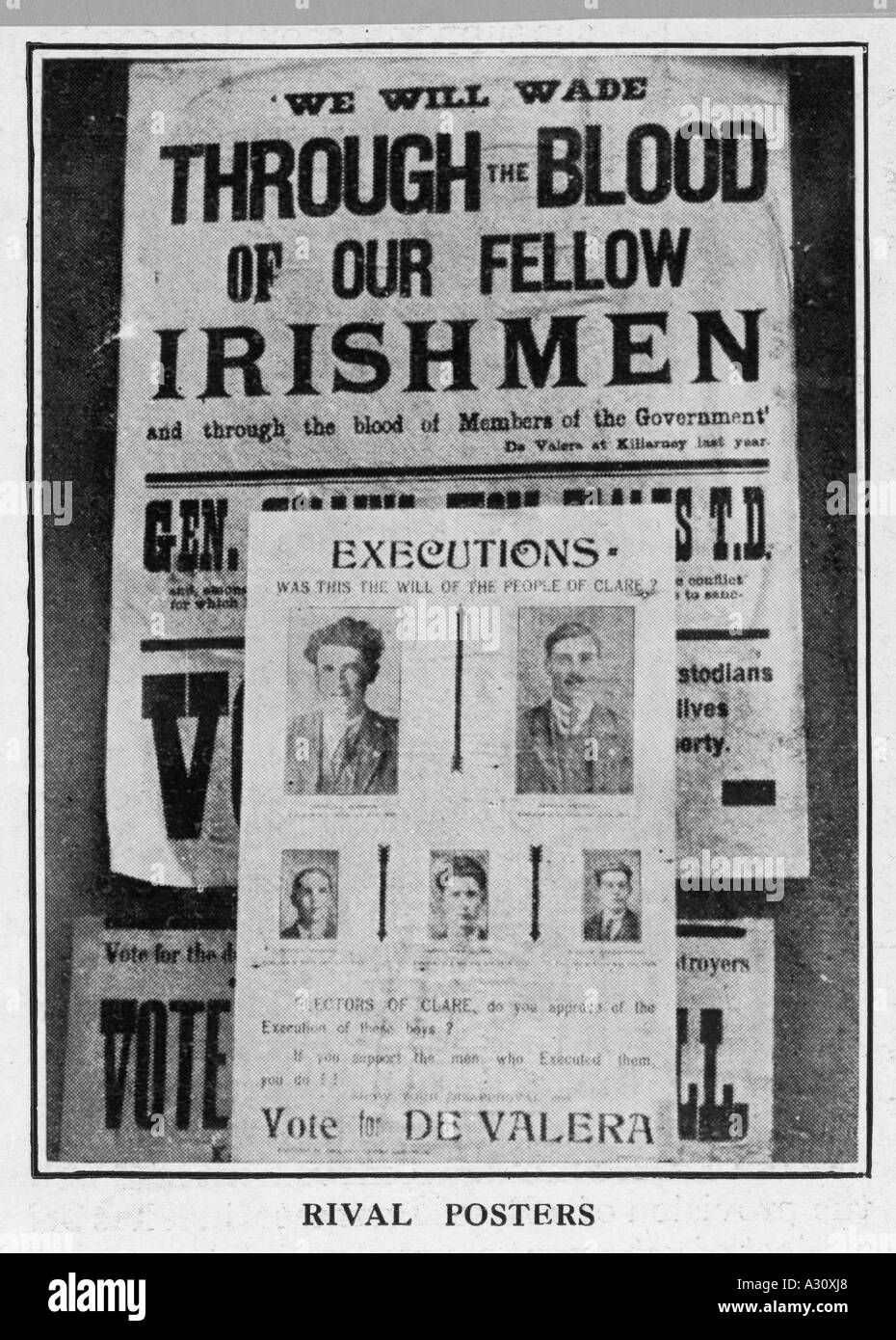 Irish Elections 1923 Stock Photo