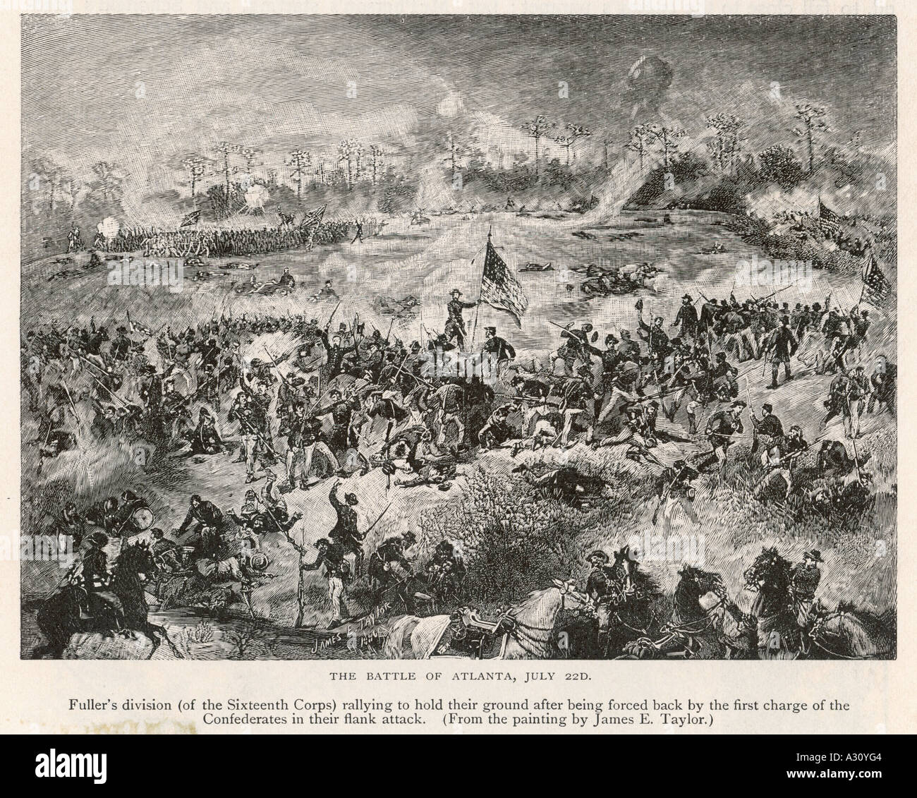 Battle Of Atlanta 1864 Stock Photo