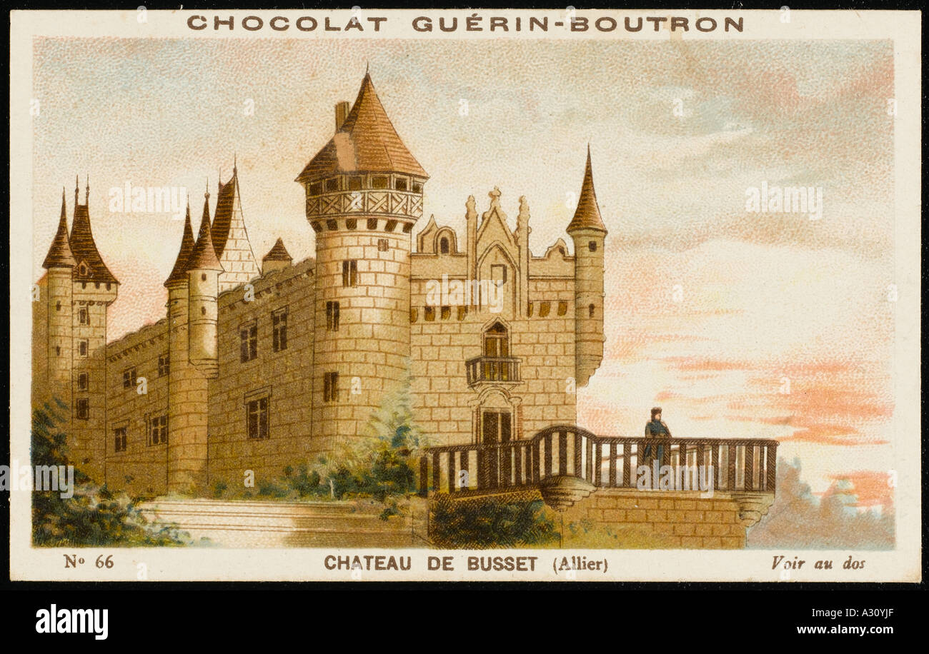Chateau De Busset Stock Photo