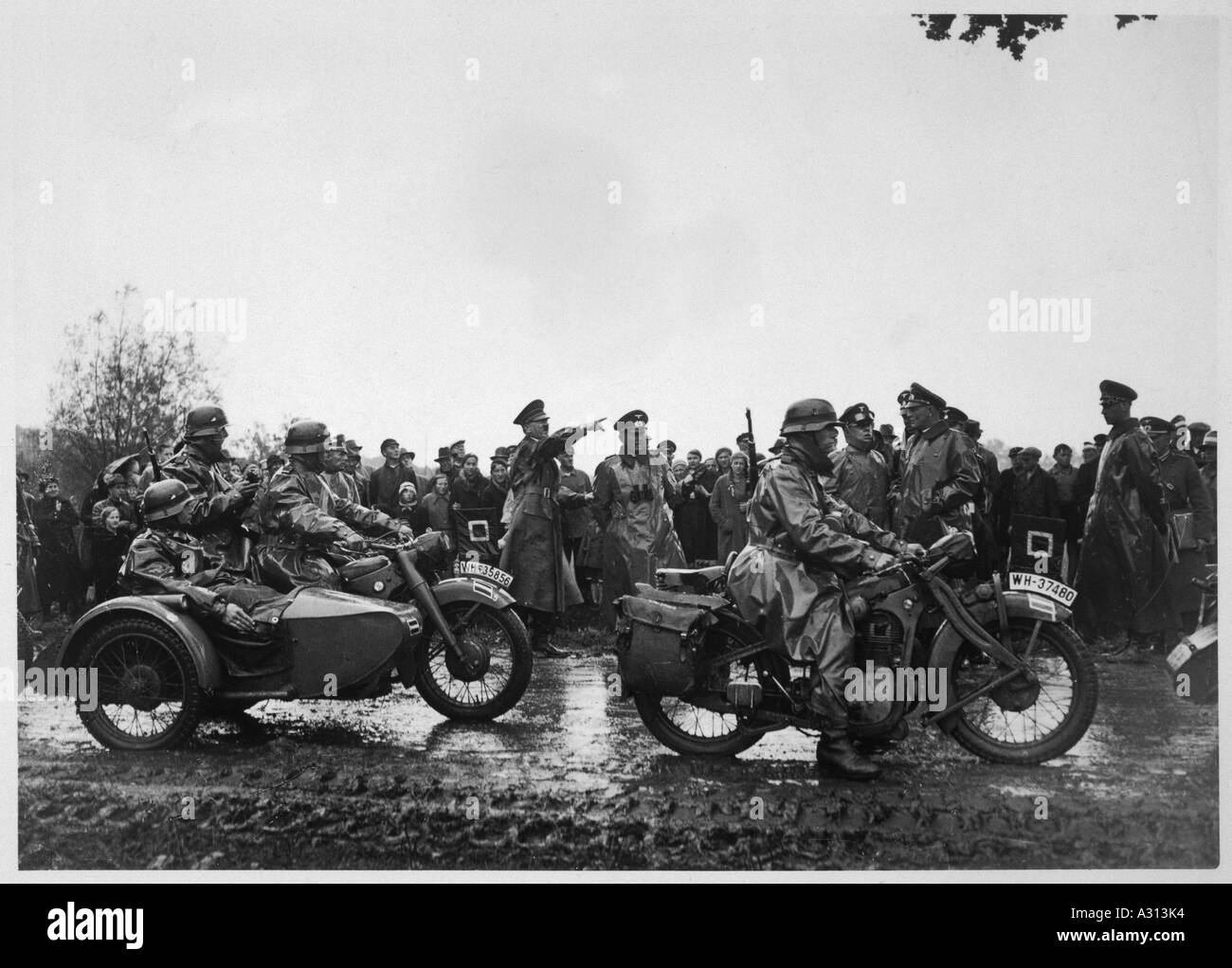 Hitler At Macklenburg Stock Photo