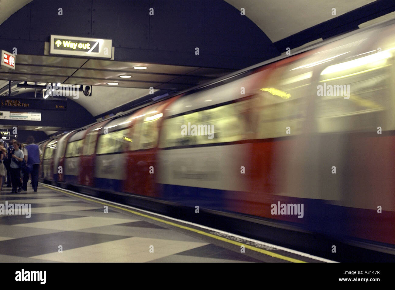 Royalty free photograph of British tube train London underground