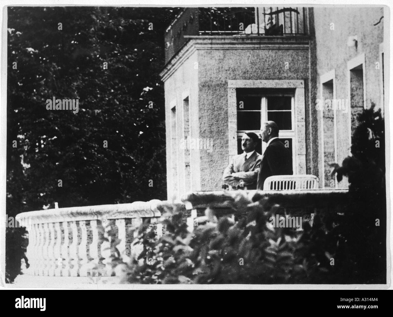 Hitler With Chamberlain Stock Photo