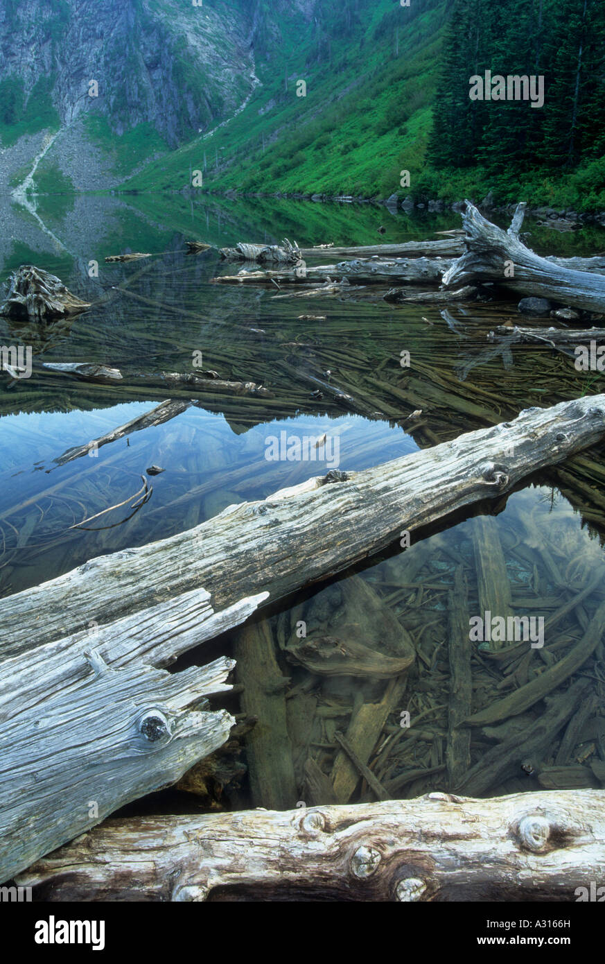 Big Greider Lake in the Cascade Mountain Range, Washington, USA Stock Photo