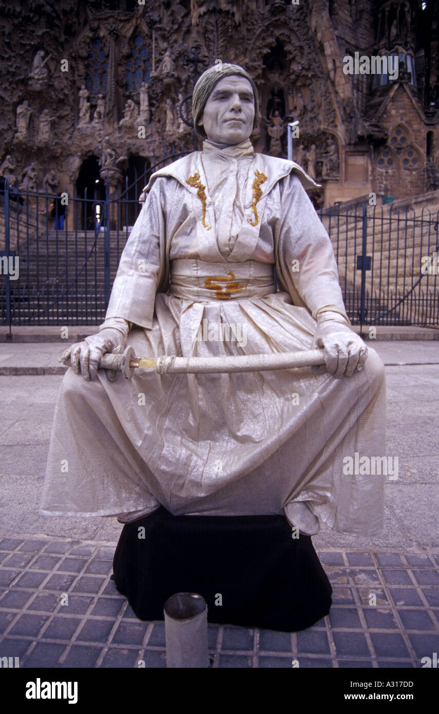 A warrior in Barcelona Spain Stock Photo