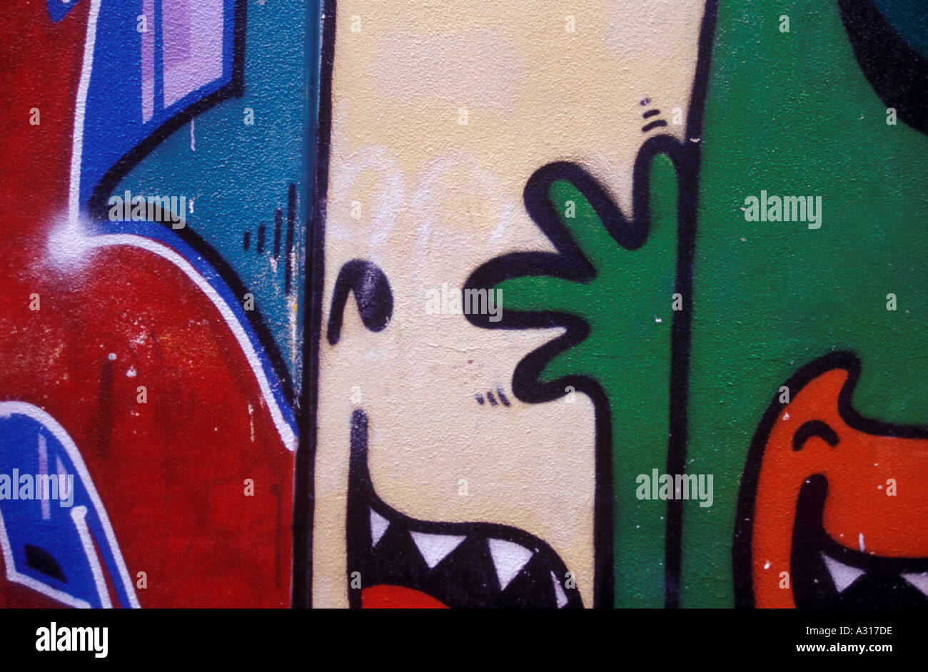 Graffiti Barcelona Spain Stock Photo