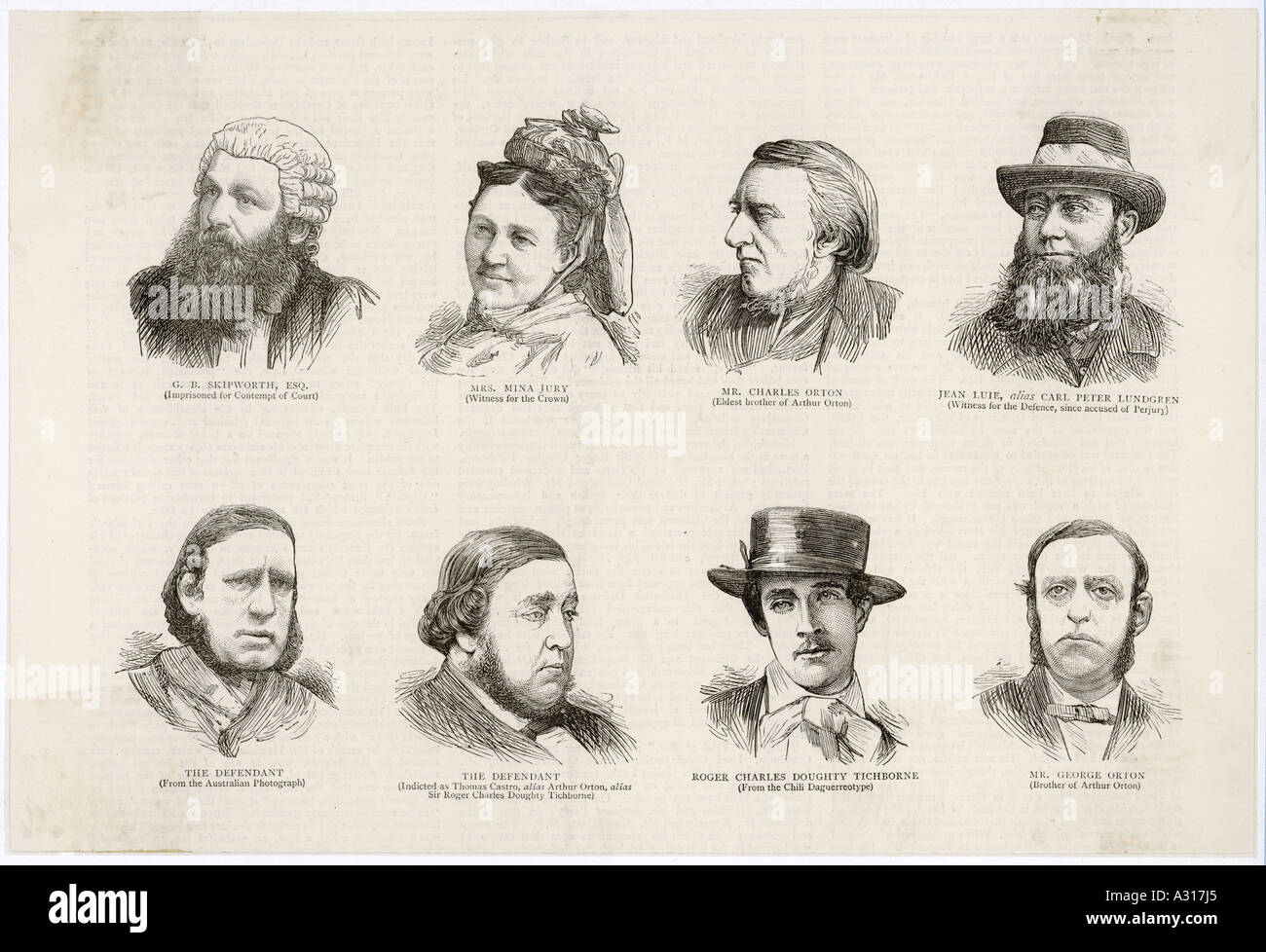 Tichborne Persons 1 Stock Photo Alamy