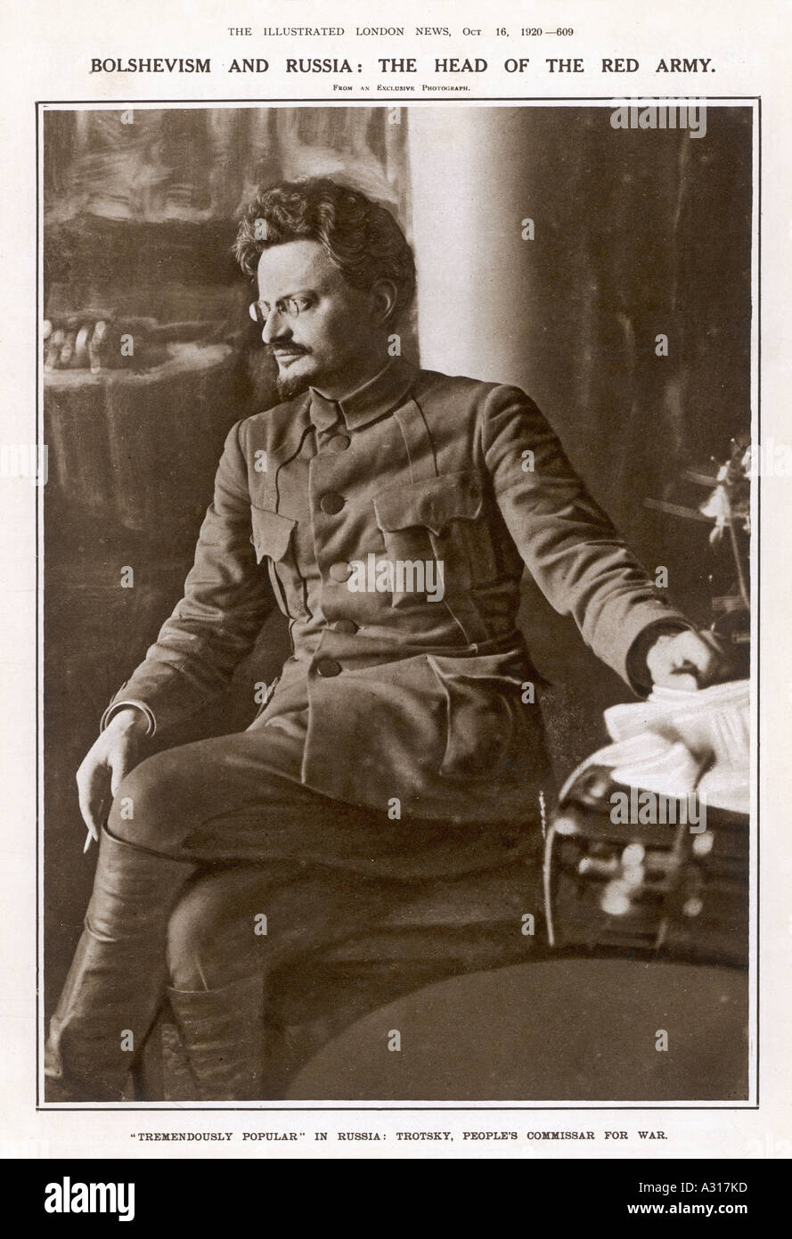 Leon Trotsky Iln 1920 Stock Photo