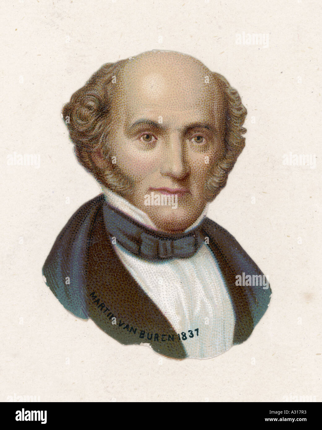 Van Buren Scrap 1837 Stock Photo