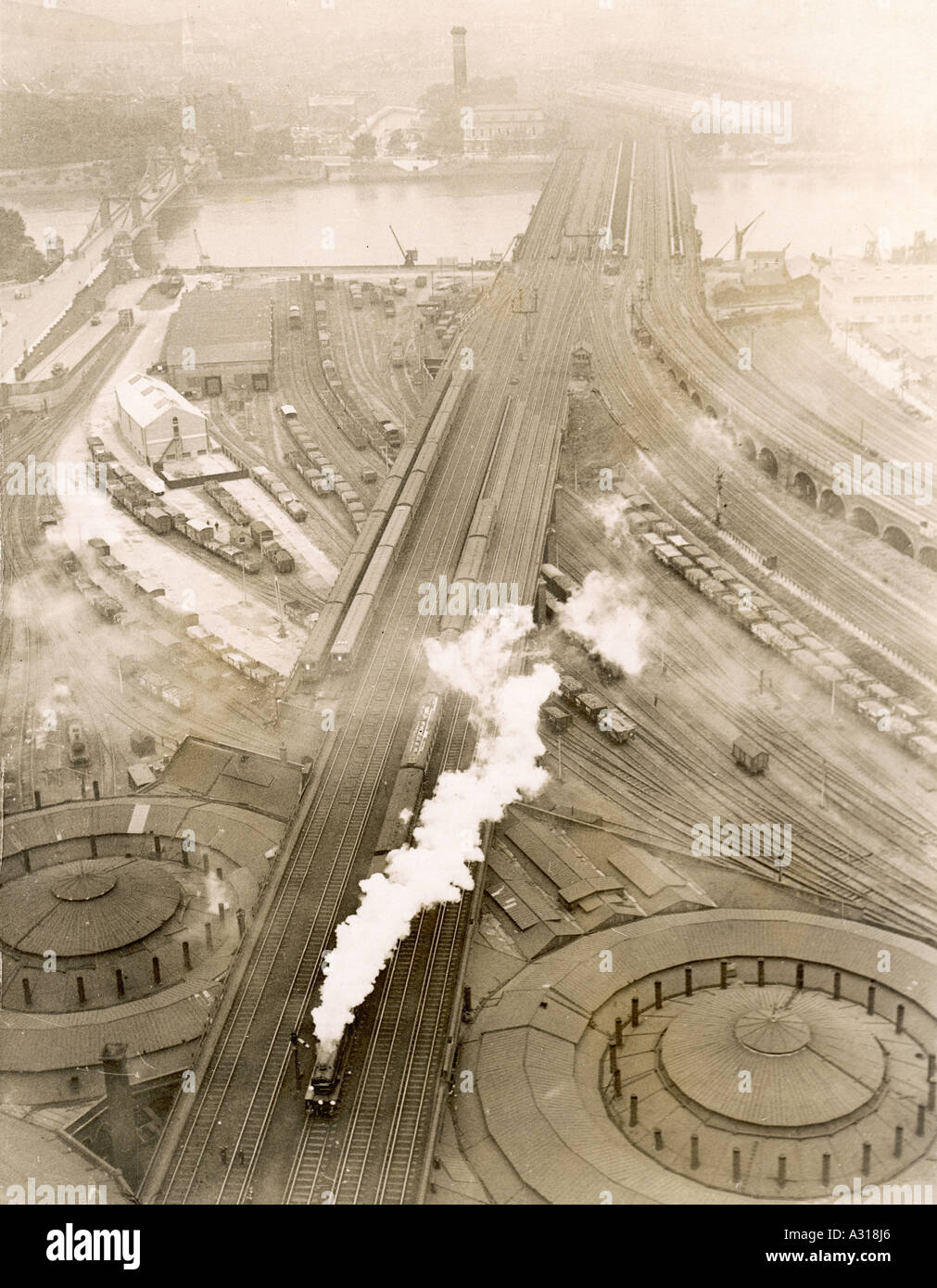 Train At Battersea Stock Photo