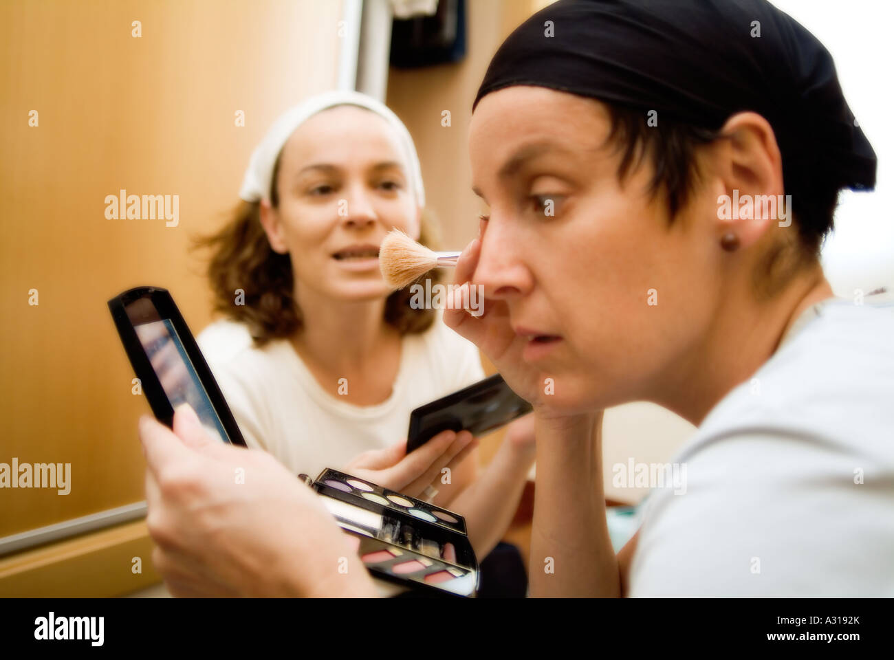 women and makeup Stock Photo