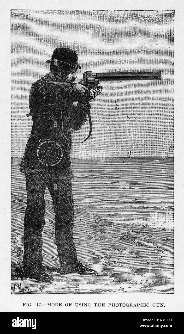 Mareys Photographic Gun Stock Photo Alamy