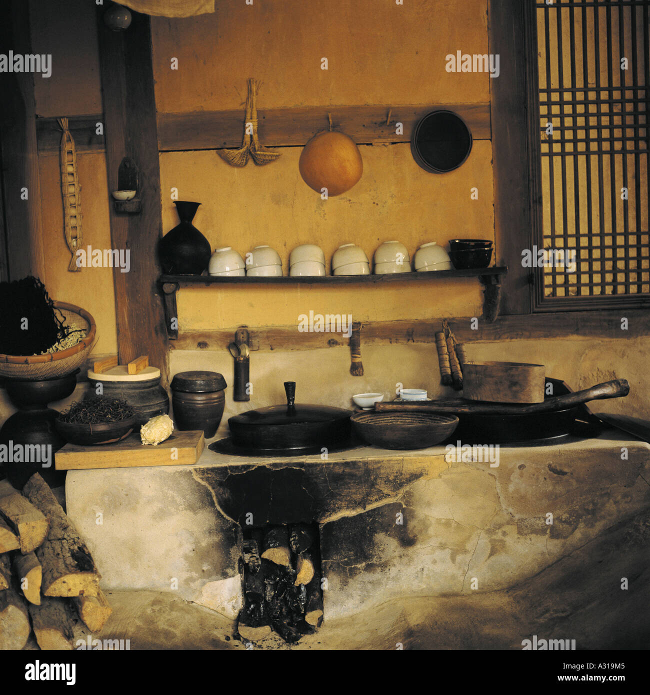 Cooking Pot Fireplace Stock Photos Cooking Pot Fireplace Stock