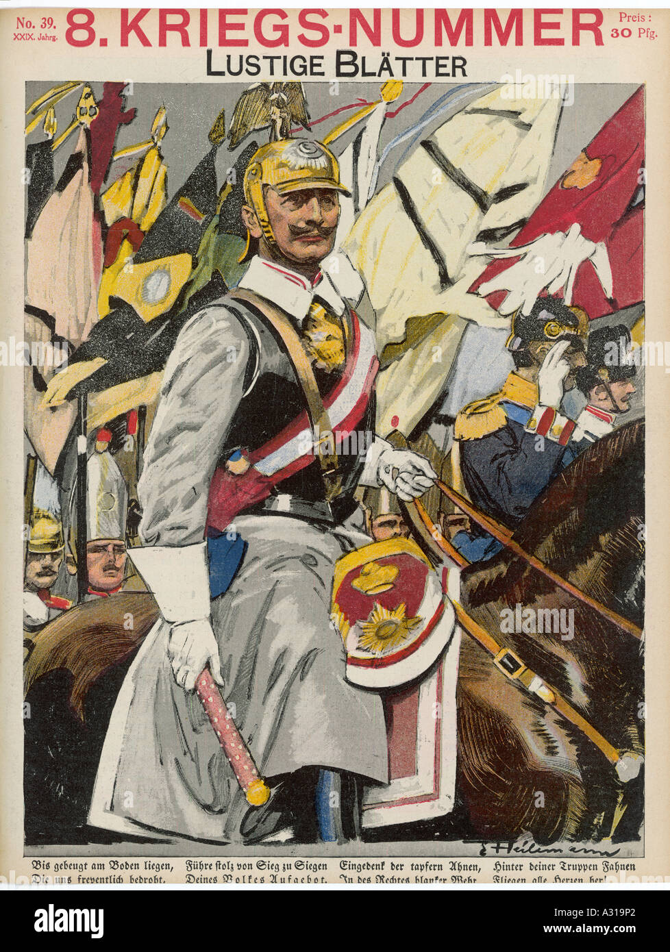 Wilhelm Ii Lust Blatter Stock Photo