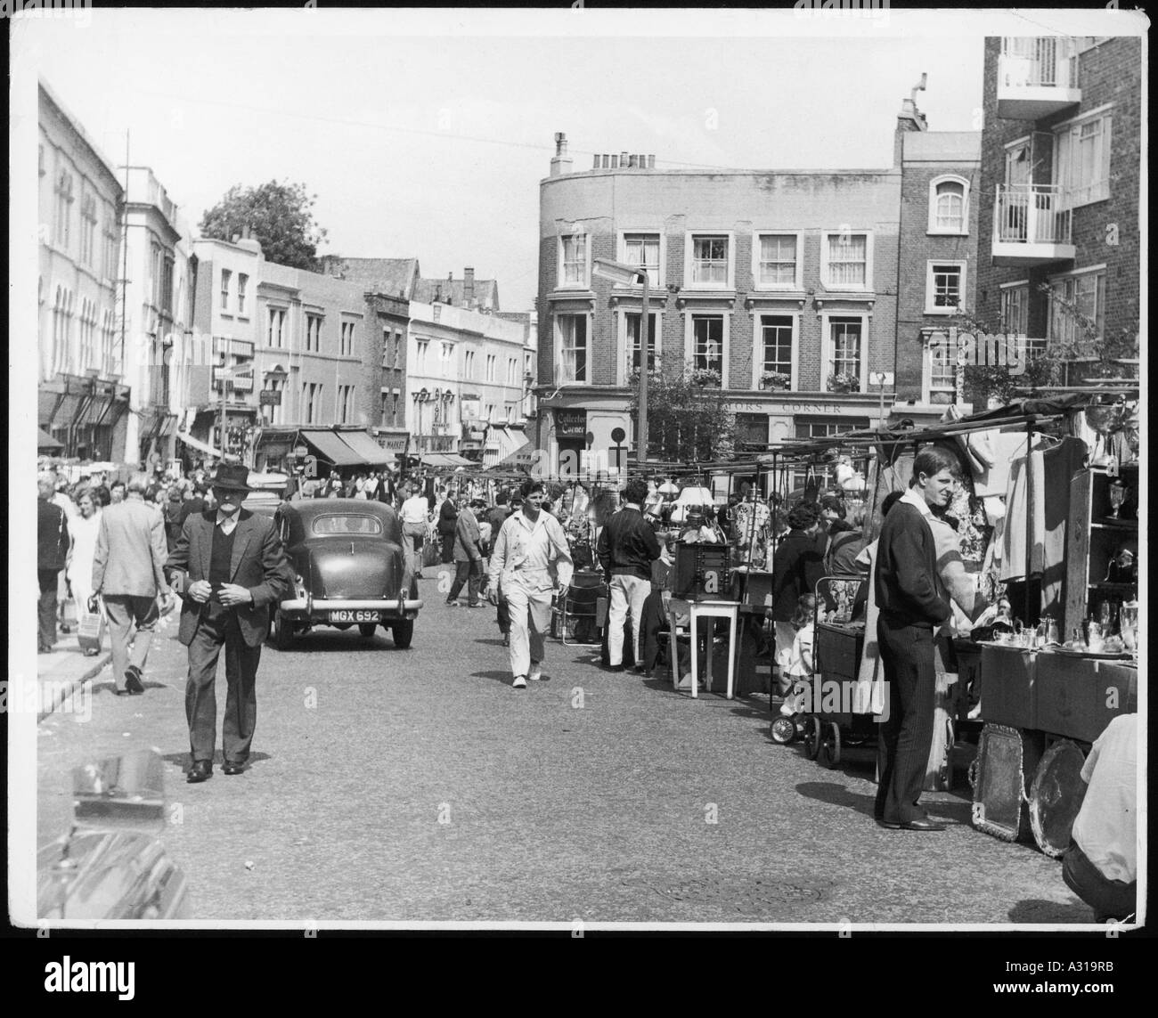 Portobello Market 1960s Stock Photo Alamy