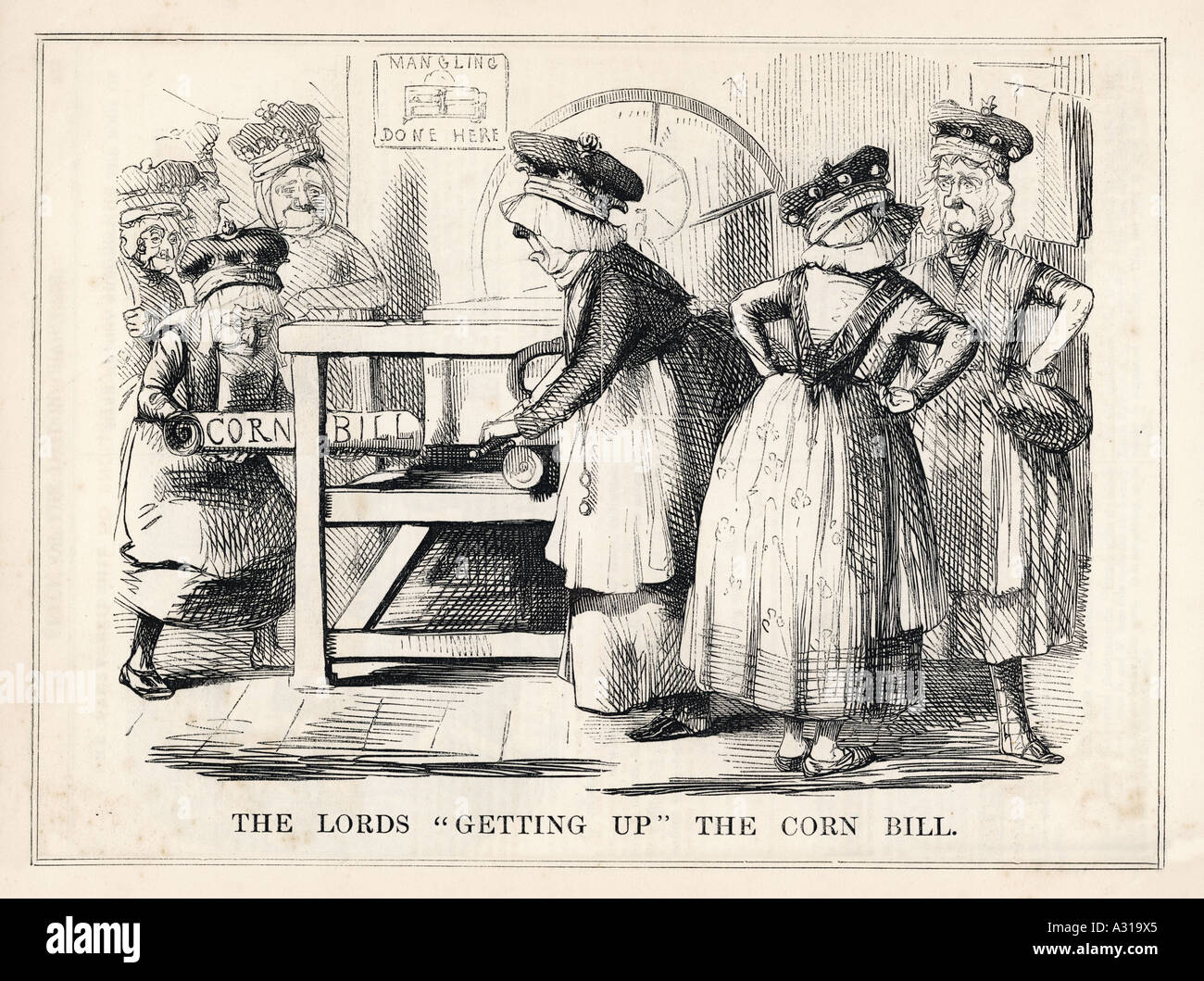1846 Lords Corn Bill Stock Photo Alamy
