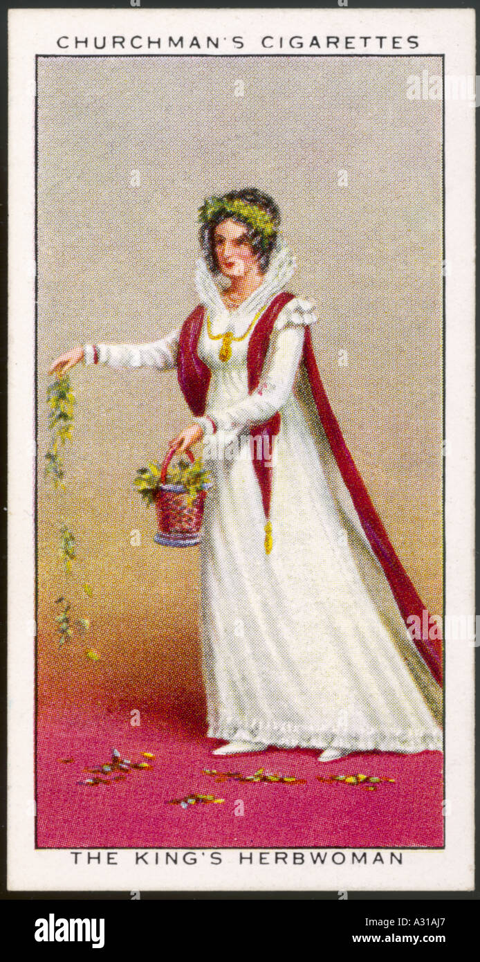 Coronation Herbwoman Stock Photo