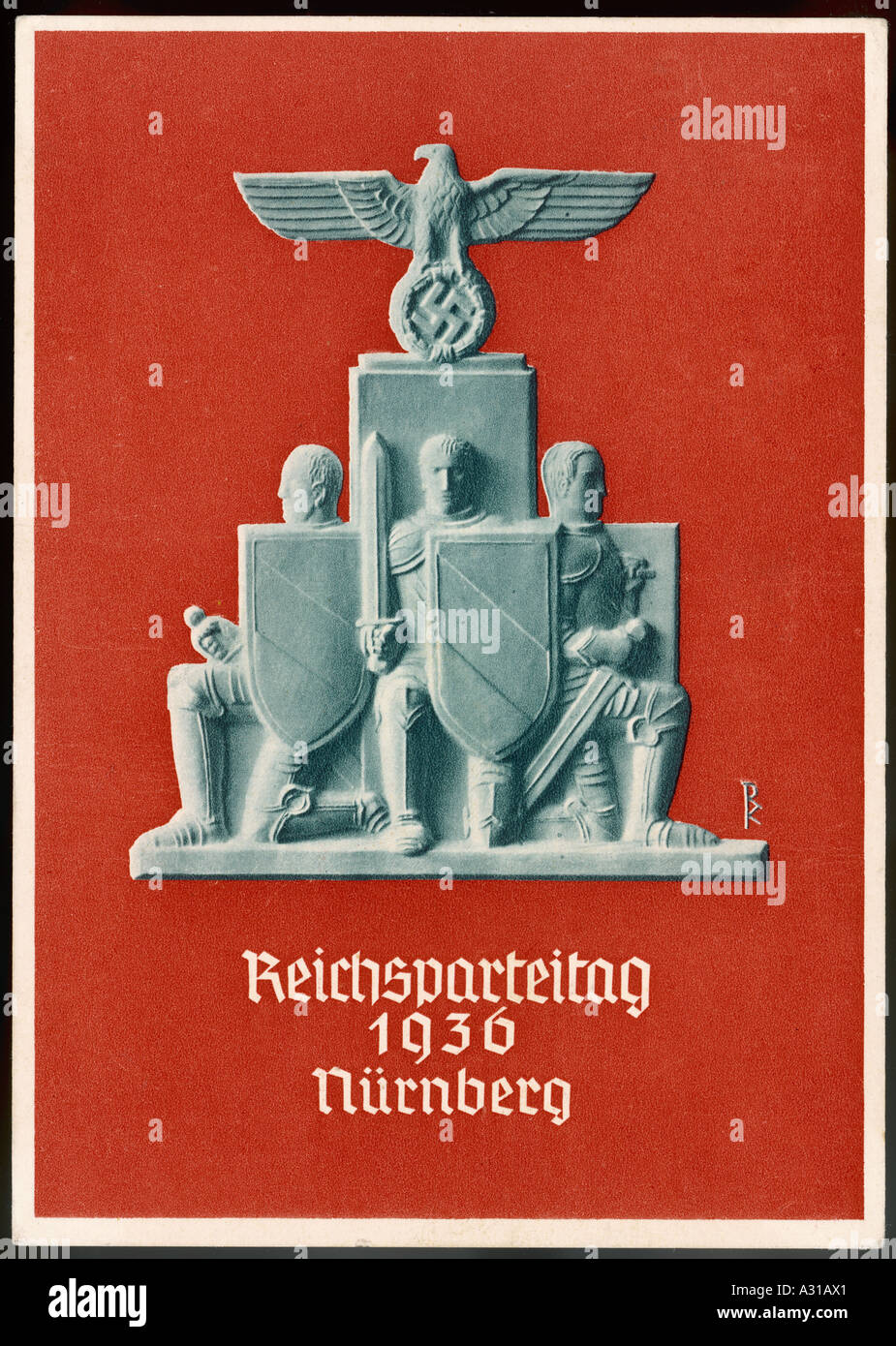 Nazi Medal 1936 Stock Photo