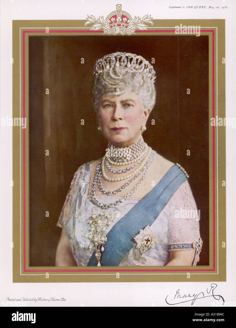 Q Mary The Queen 1935 Stock Photo