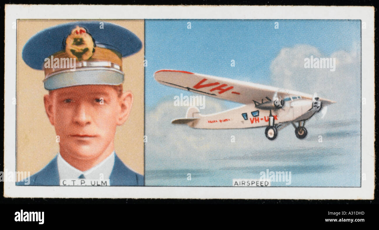 Ulm Airspeed Plane Stock Photo Alamy