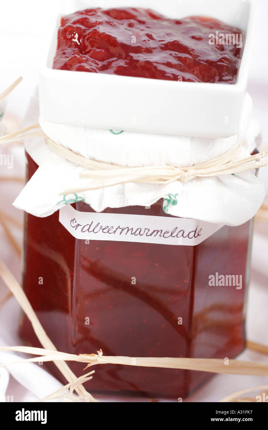 Marmalade in jar Stock Photo Alamy