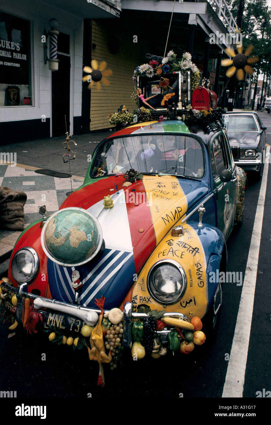 colourful beetle vw in london 1995 Stock Photo - Alamy