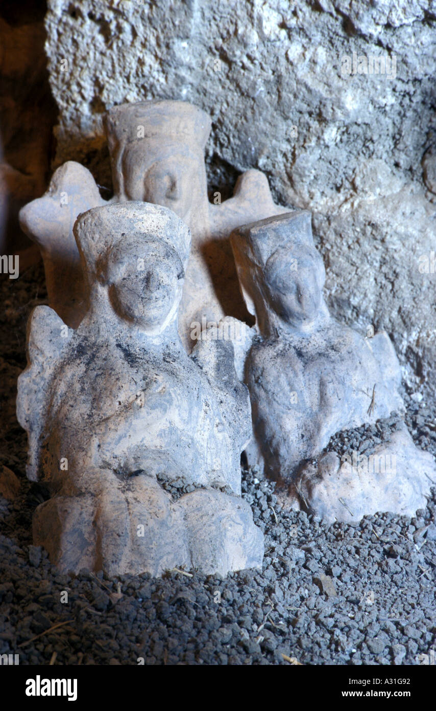 Votive statue Hera Argiva museum Capaccio Paestum Campania Italy Stock