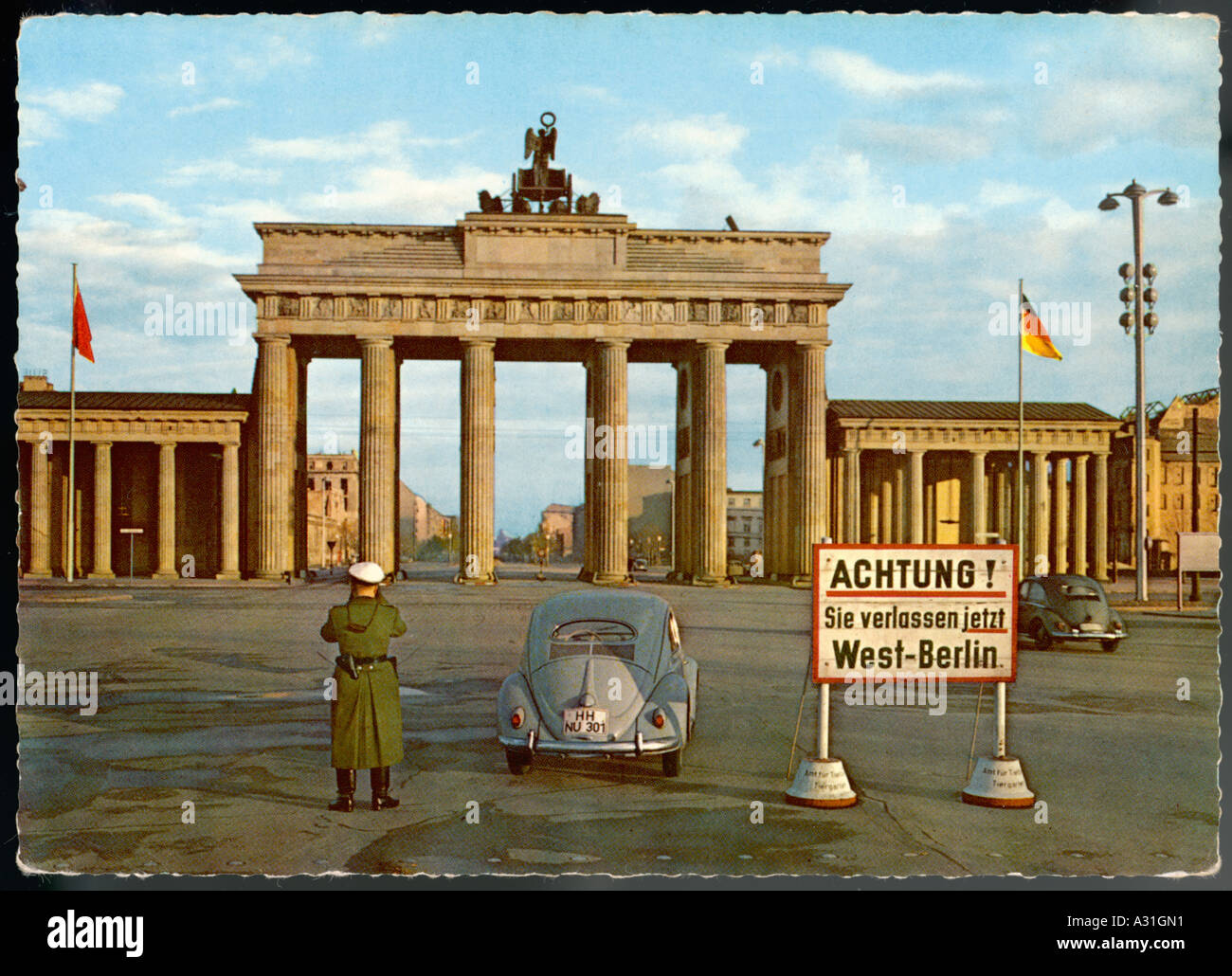 Berlin Divided Stock Photo