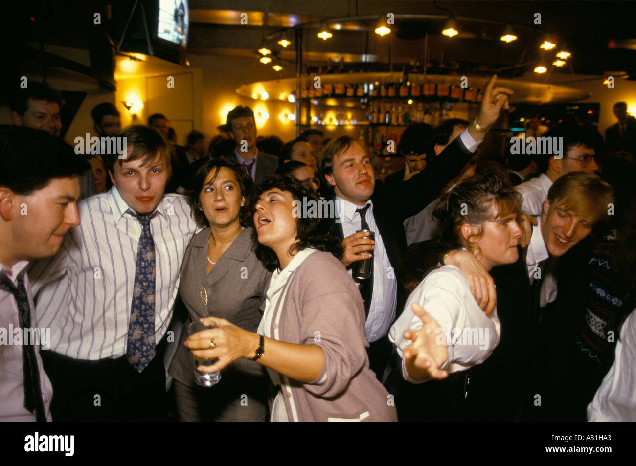 business people drinking at a bar after work Stock Photo Alamy