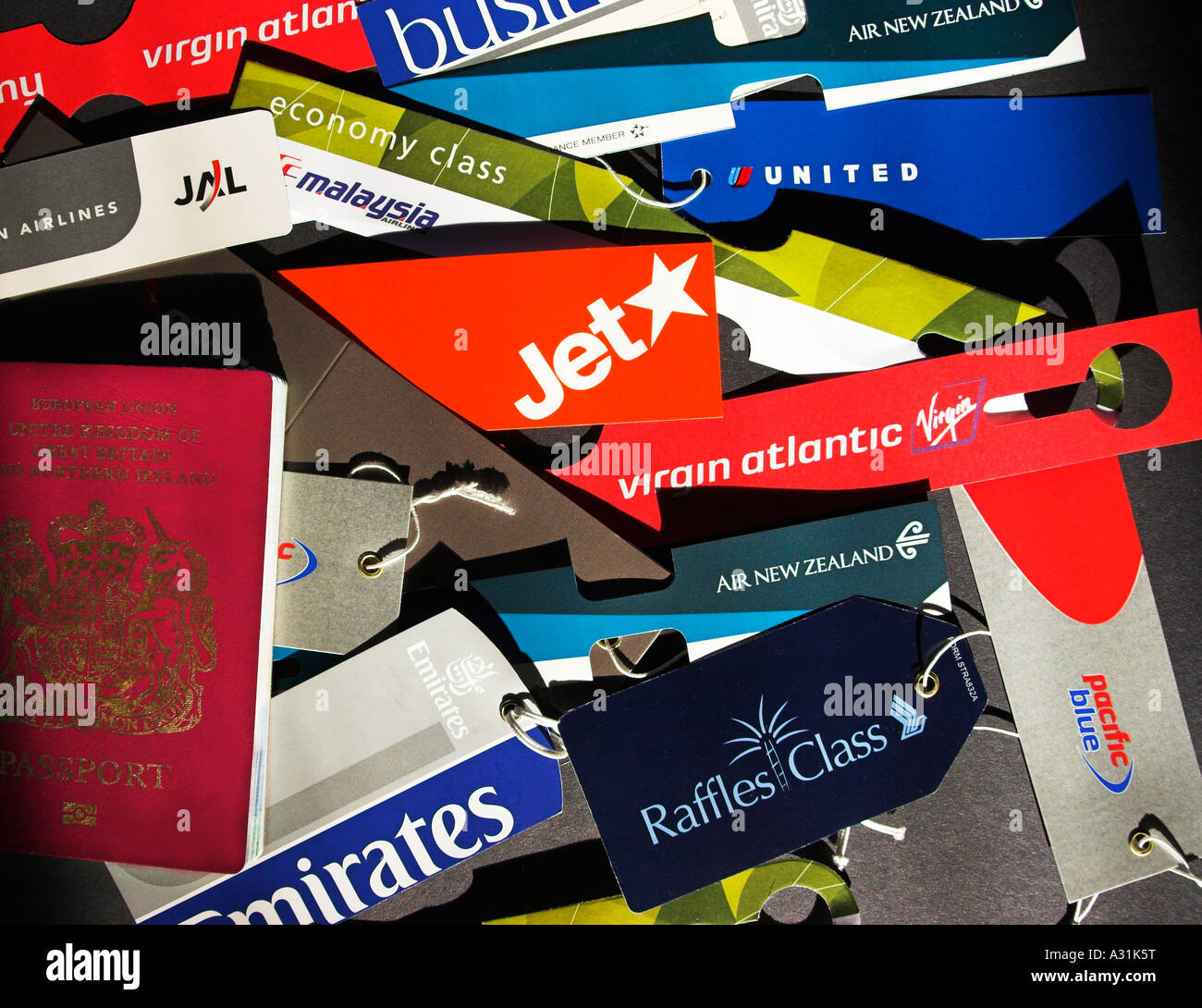 Airline luggage tags hires stock photography and images Alamy