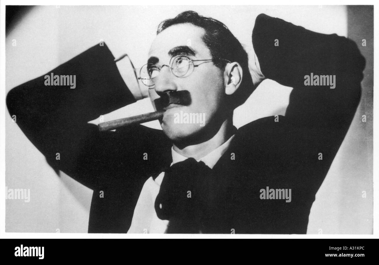 Groucho Marx Postcard Stock Photo