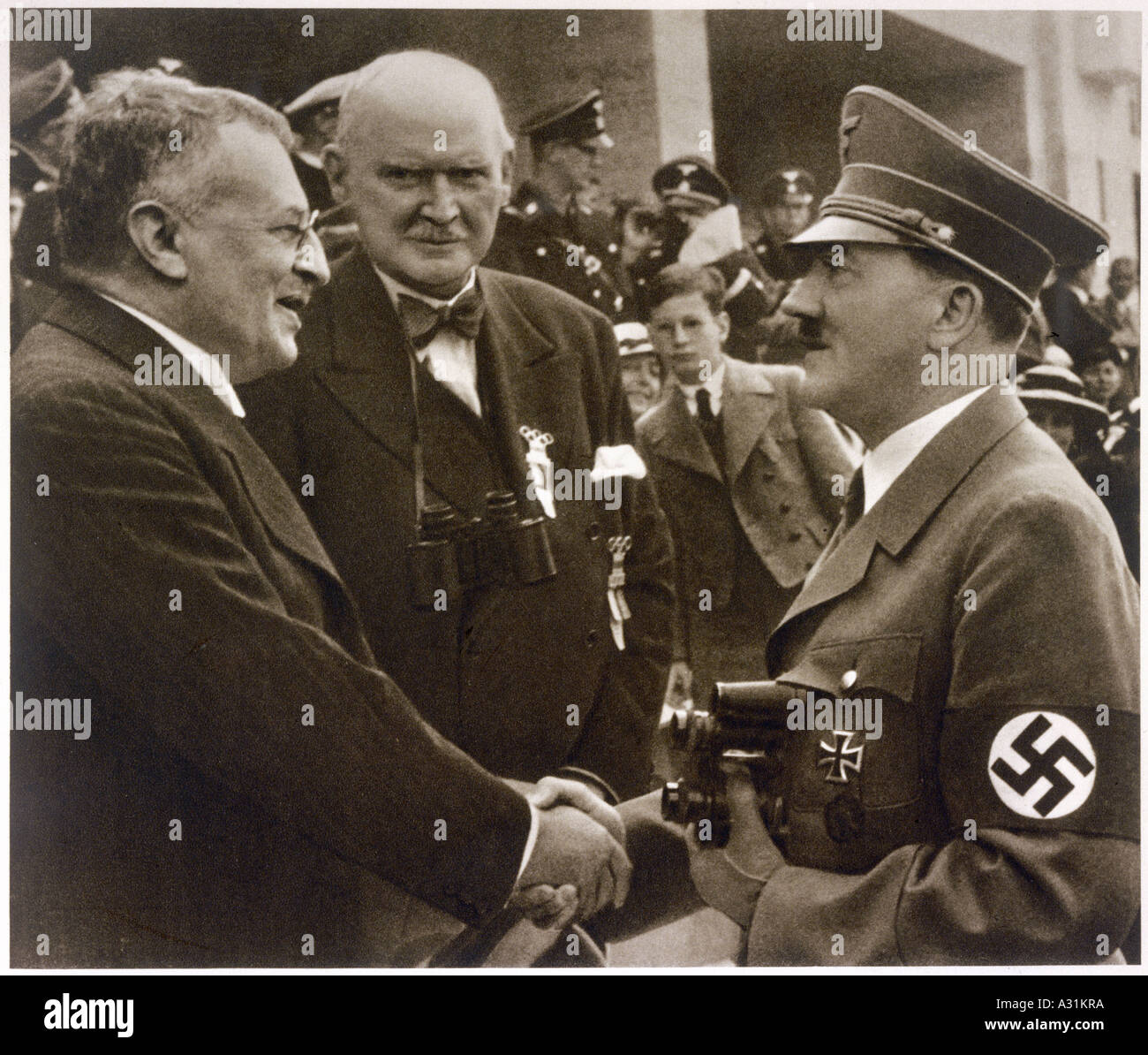 Hitler Hedin 1936 Stock Photo