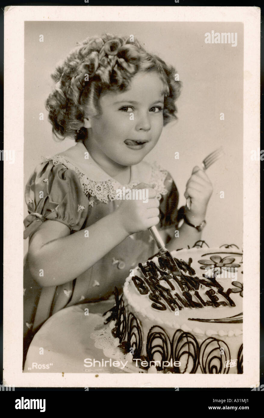 Shirley Temple Cake Stock Photo Alamy