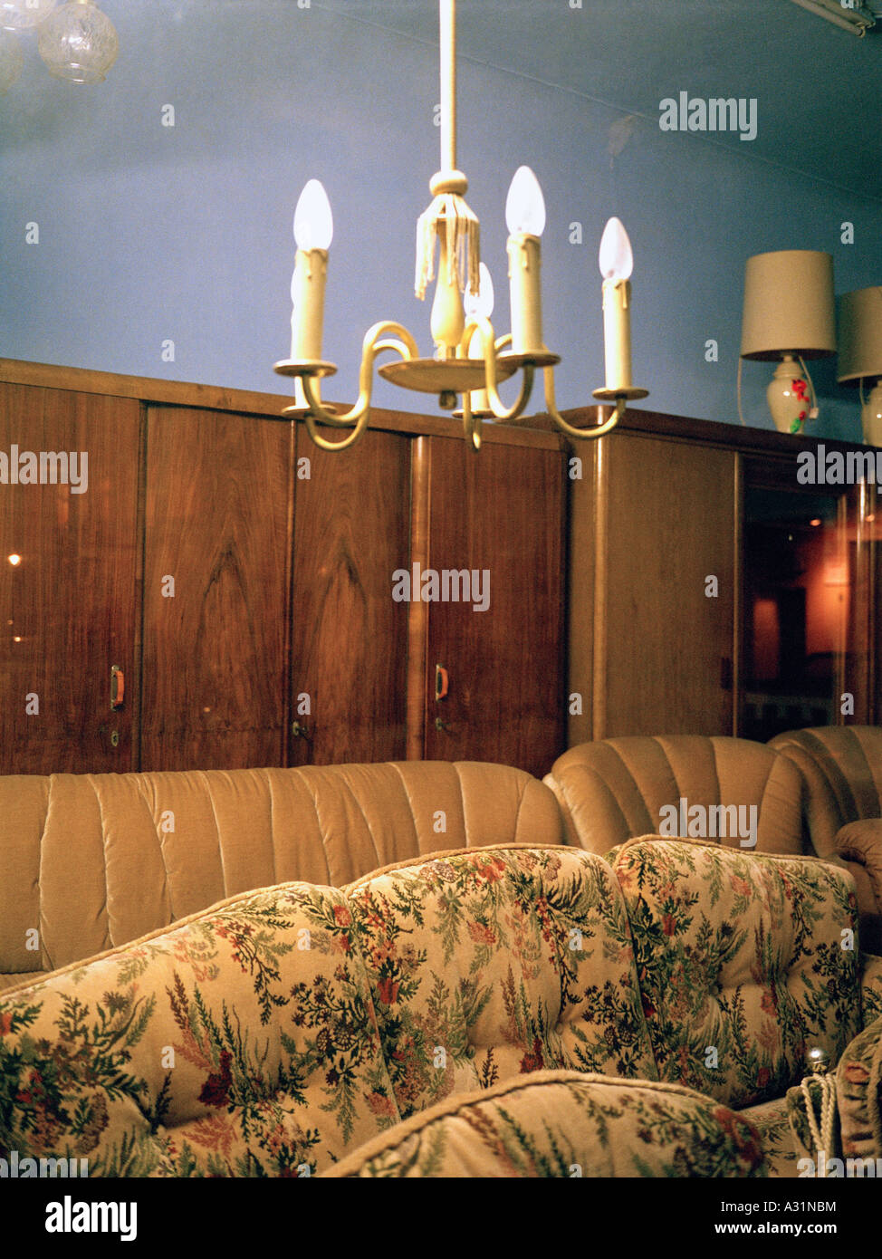 Vintage furniture in a thrift store Stock Photo Alamy