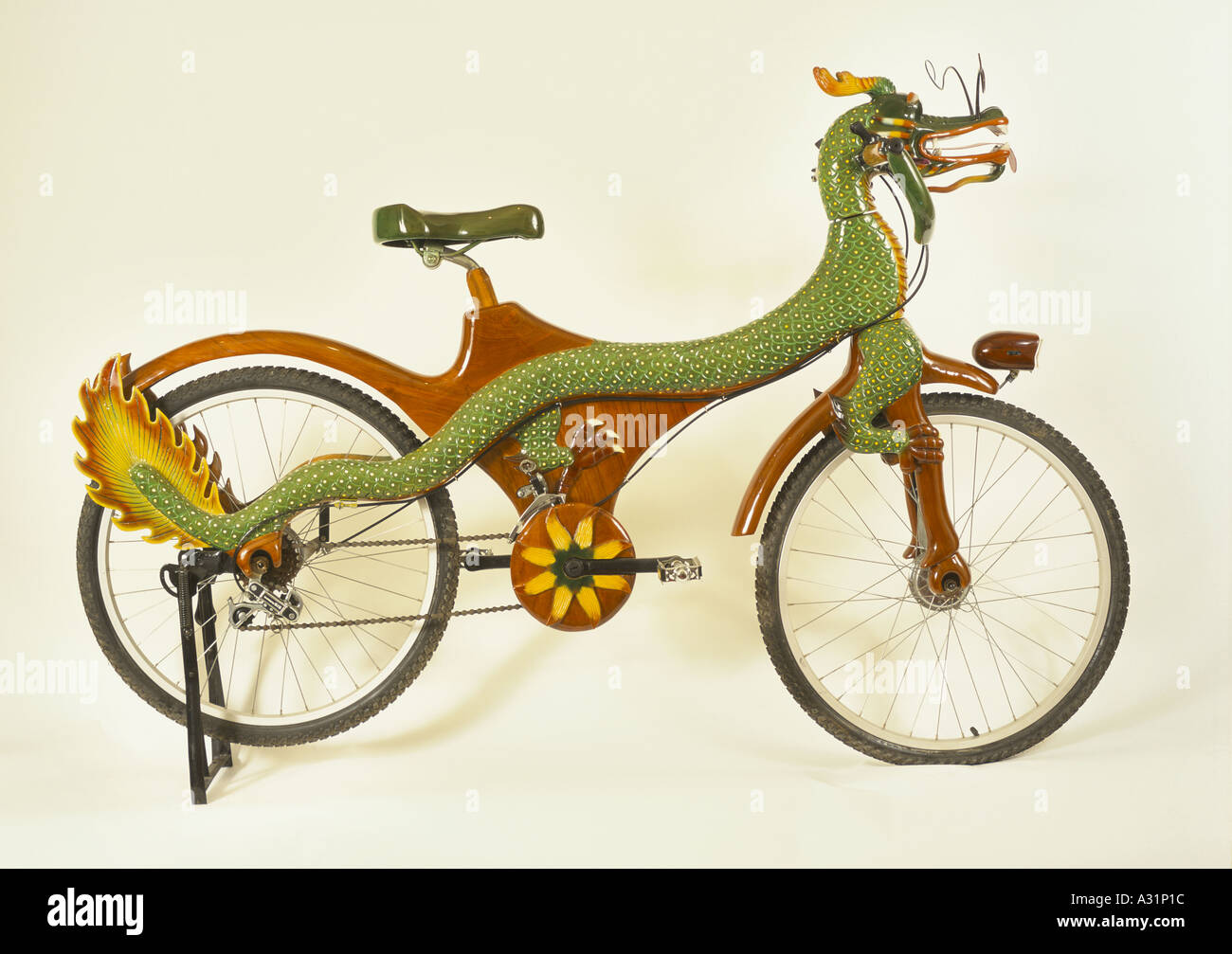 wooden bike co dragon bike company based in london Stock Photo - Alamy