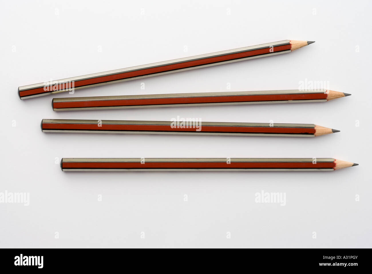 Four pencils Stock Photo