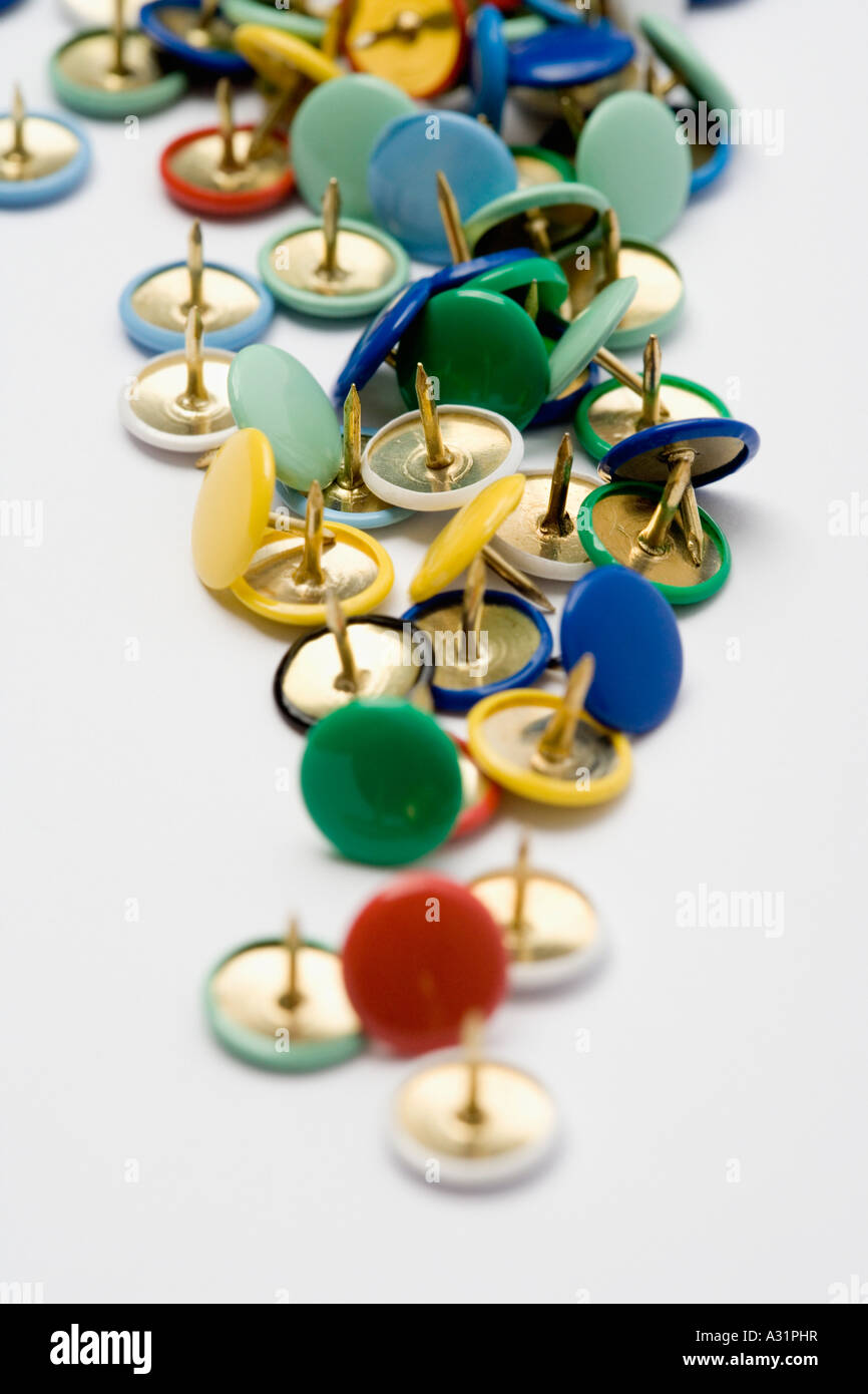 Drawing pin gold hi-res stock photography and images - Alamy