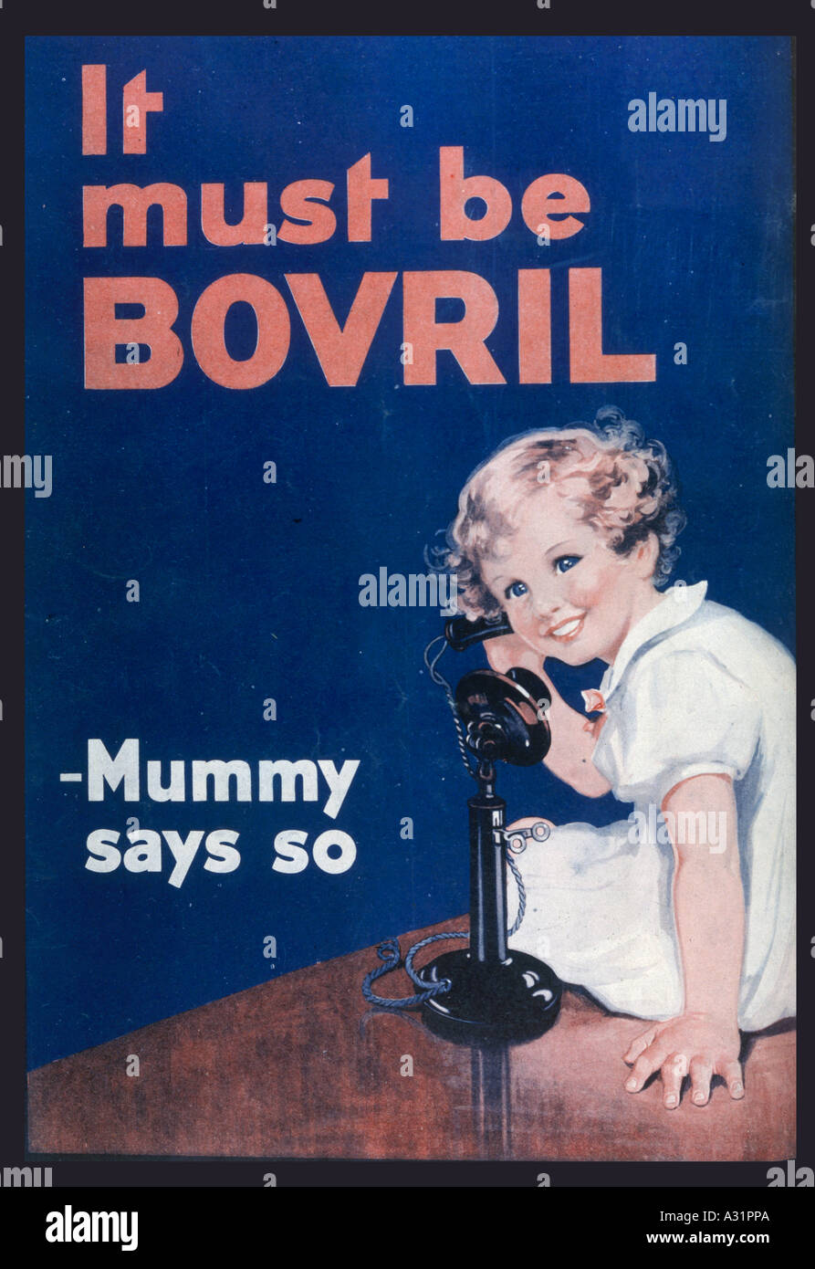 Advert Bovril Mummy Stock Photo