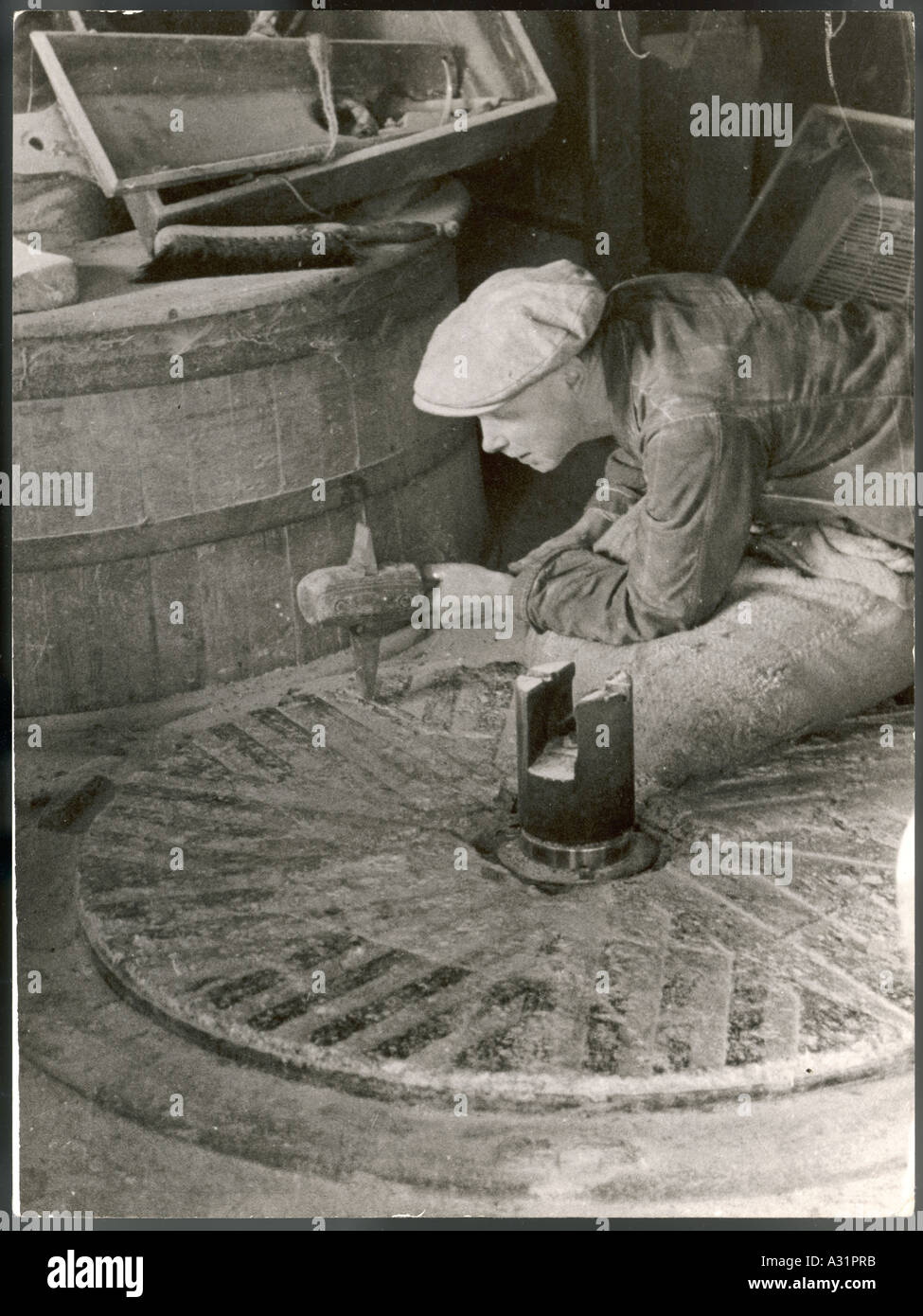 Ewell Millstone Stock Photo