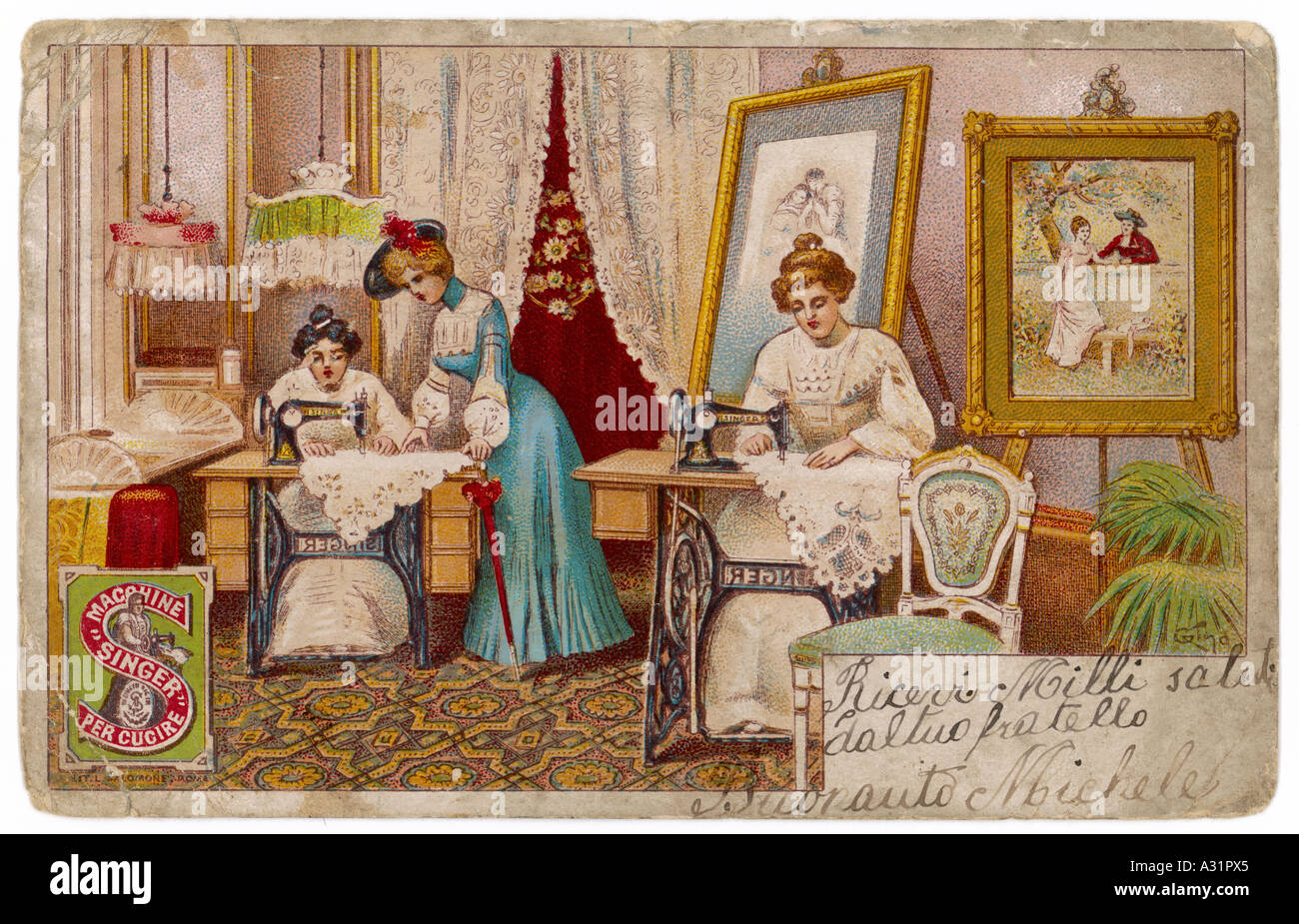 Singer sewing advert hires stock photography and images Alamy