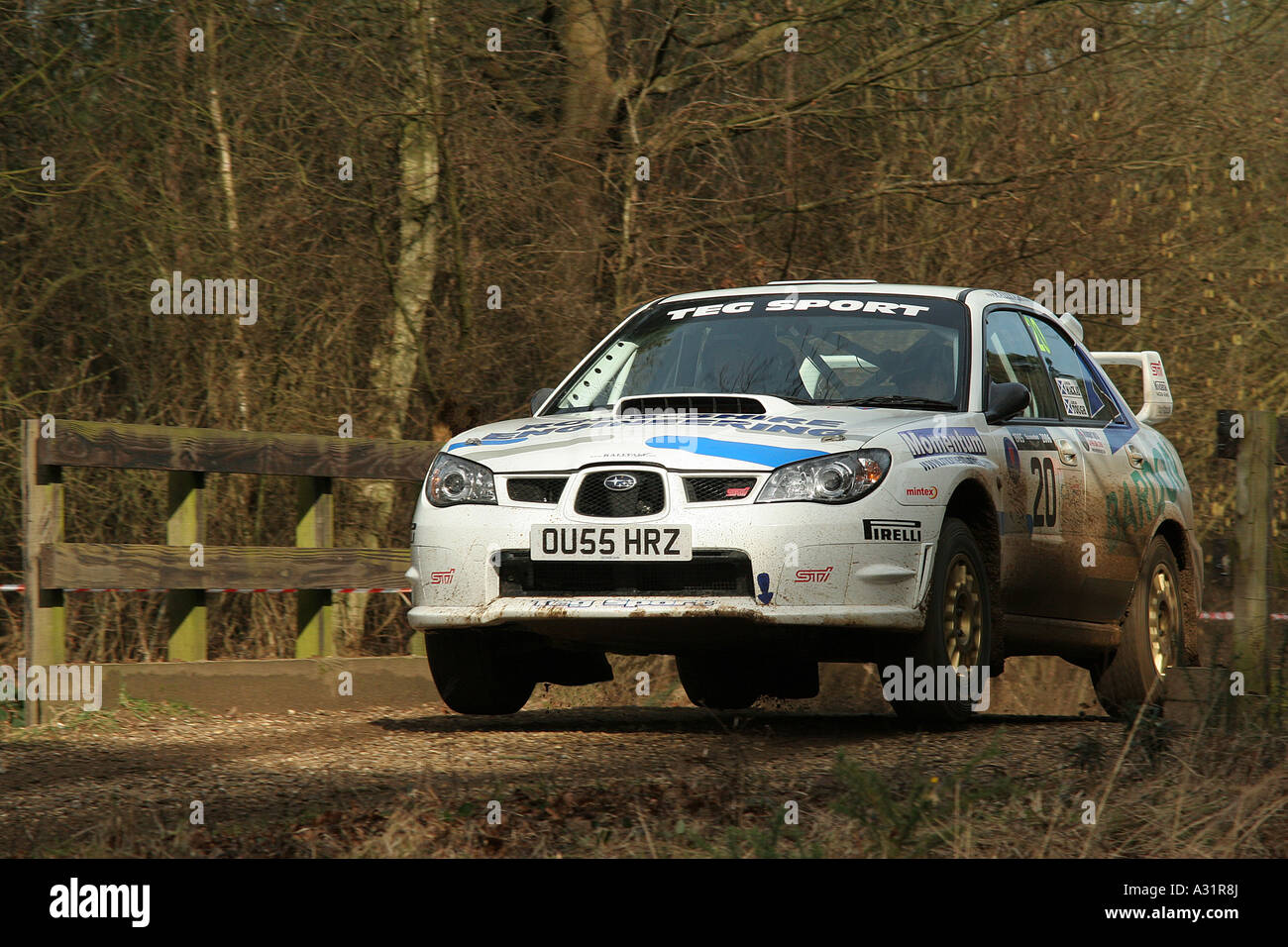 Subaru Impreza rally car at speed Stock Photo - Alamy