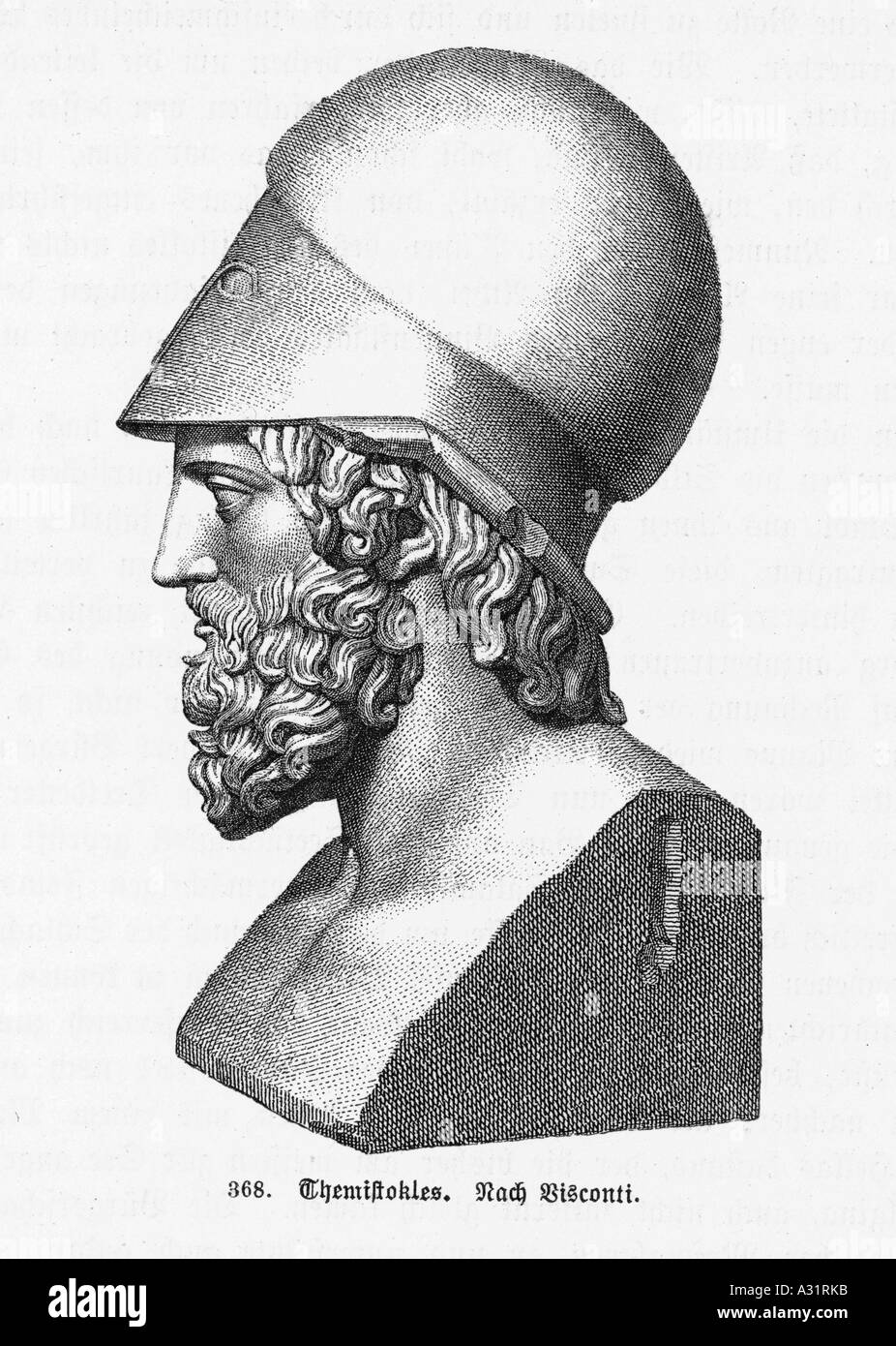 Themistocles Bust Stock Photo