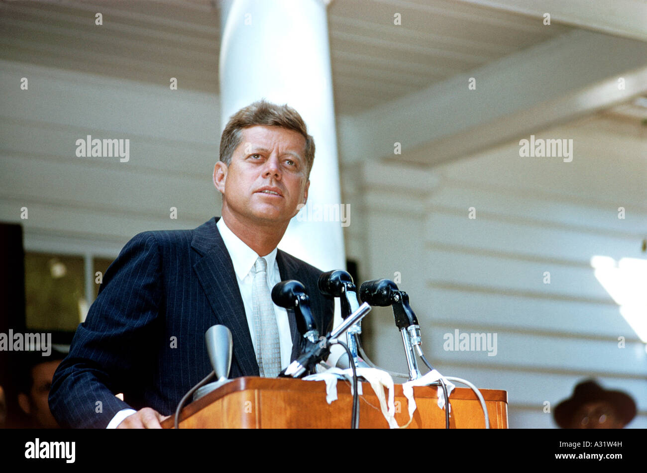 JOHN F KENNEDY US President 1917 to 1963 Stock Photo