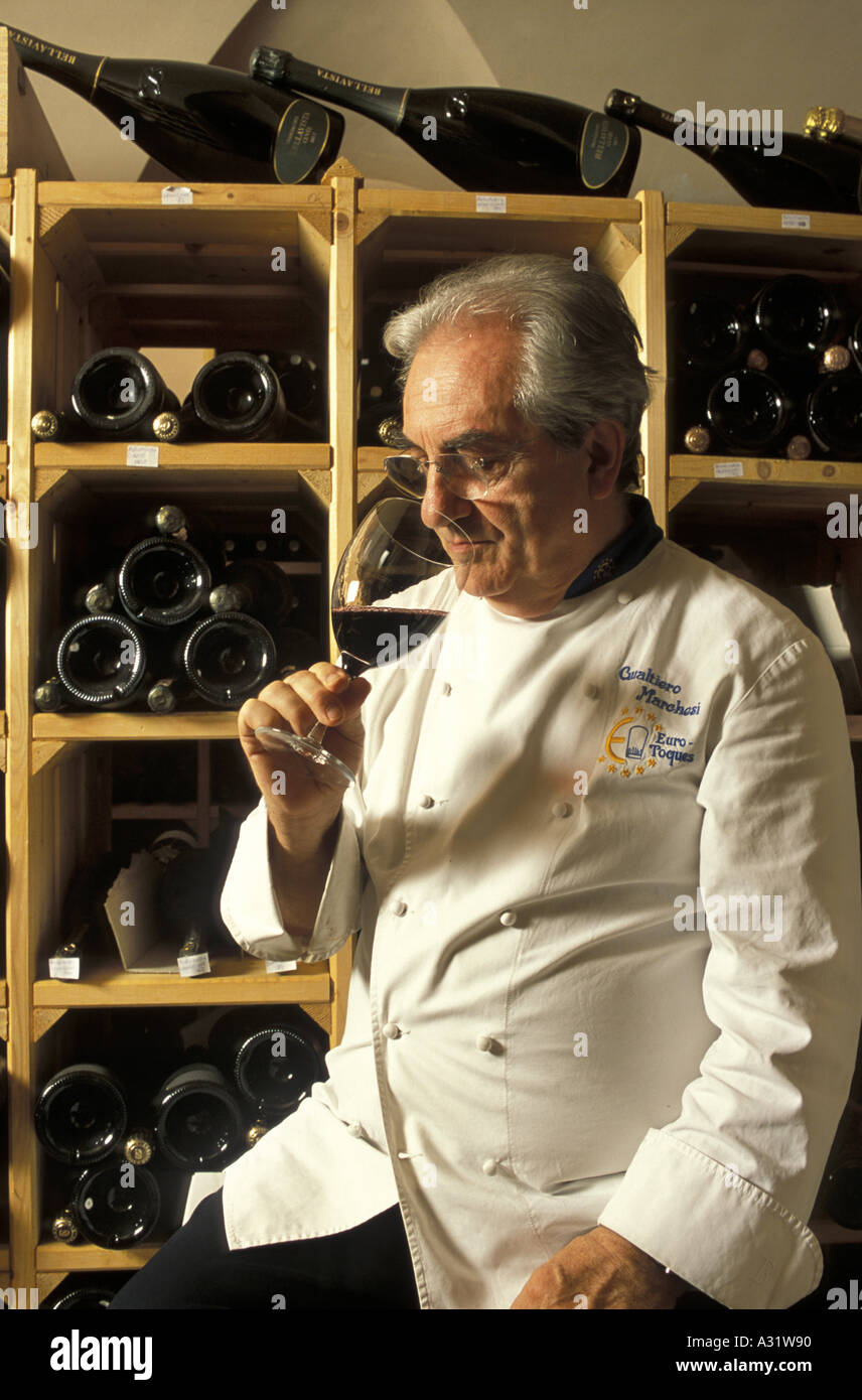 Gualtiero Marchesi chef L Albereta restaurant Erbusco Lombardy Italy Stock  Photo - Alamy