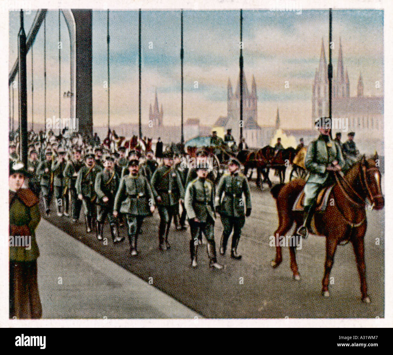 German Troops Return Stock Photo