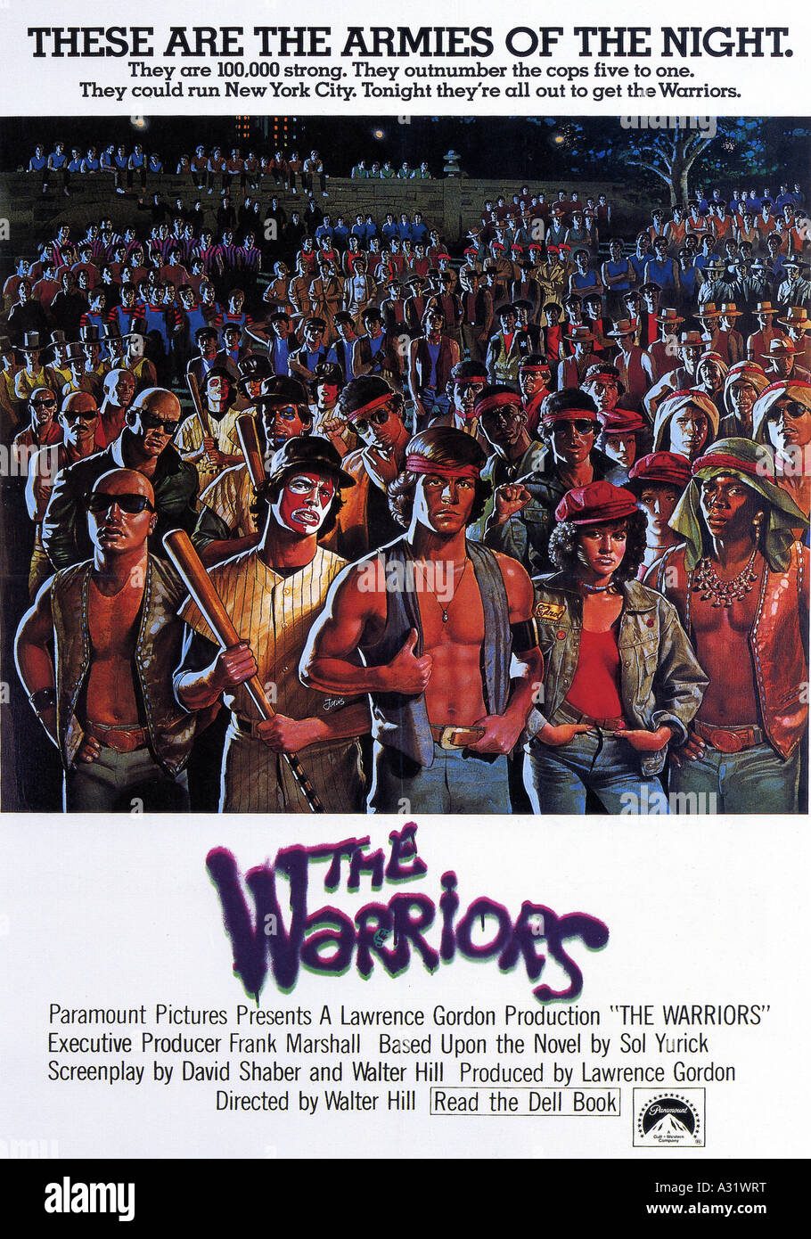 THE WARRIORS poster for 1979 Paramount film Stock Photo