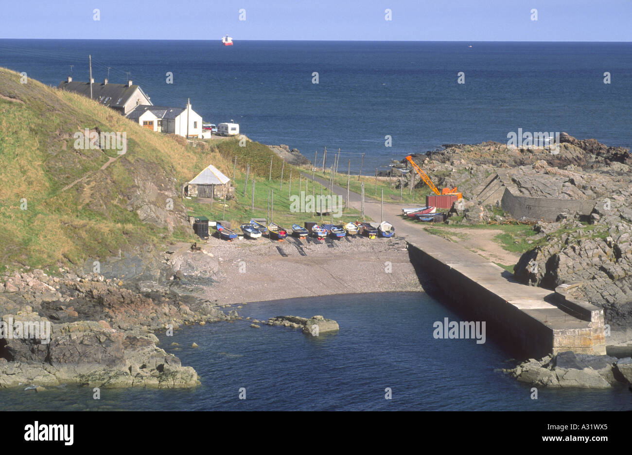 Cove Bay Aberdeen Stock Photo Alamy